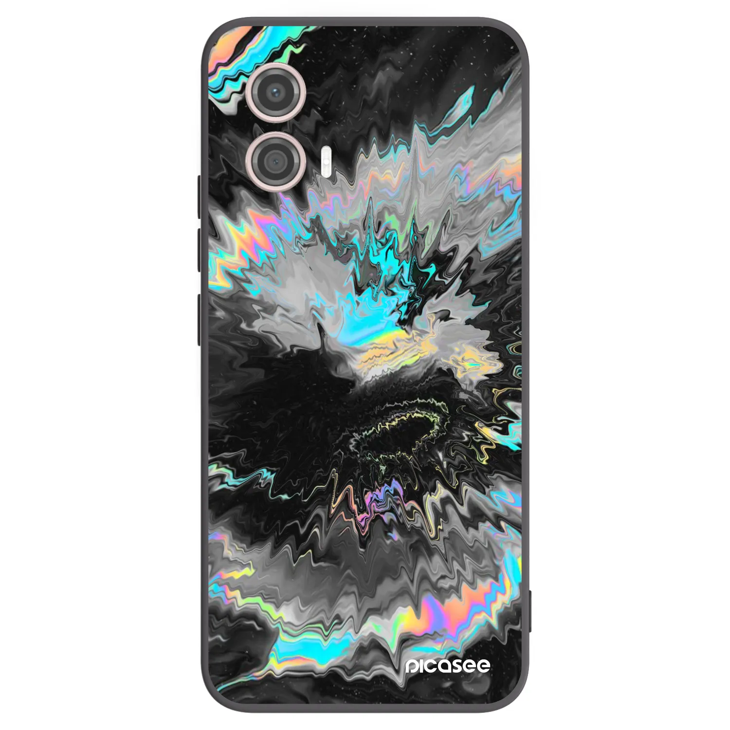 Picasee silikonový černý obal pro Motorola Moto G53 5G - Magnetic