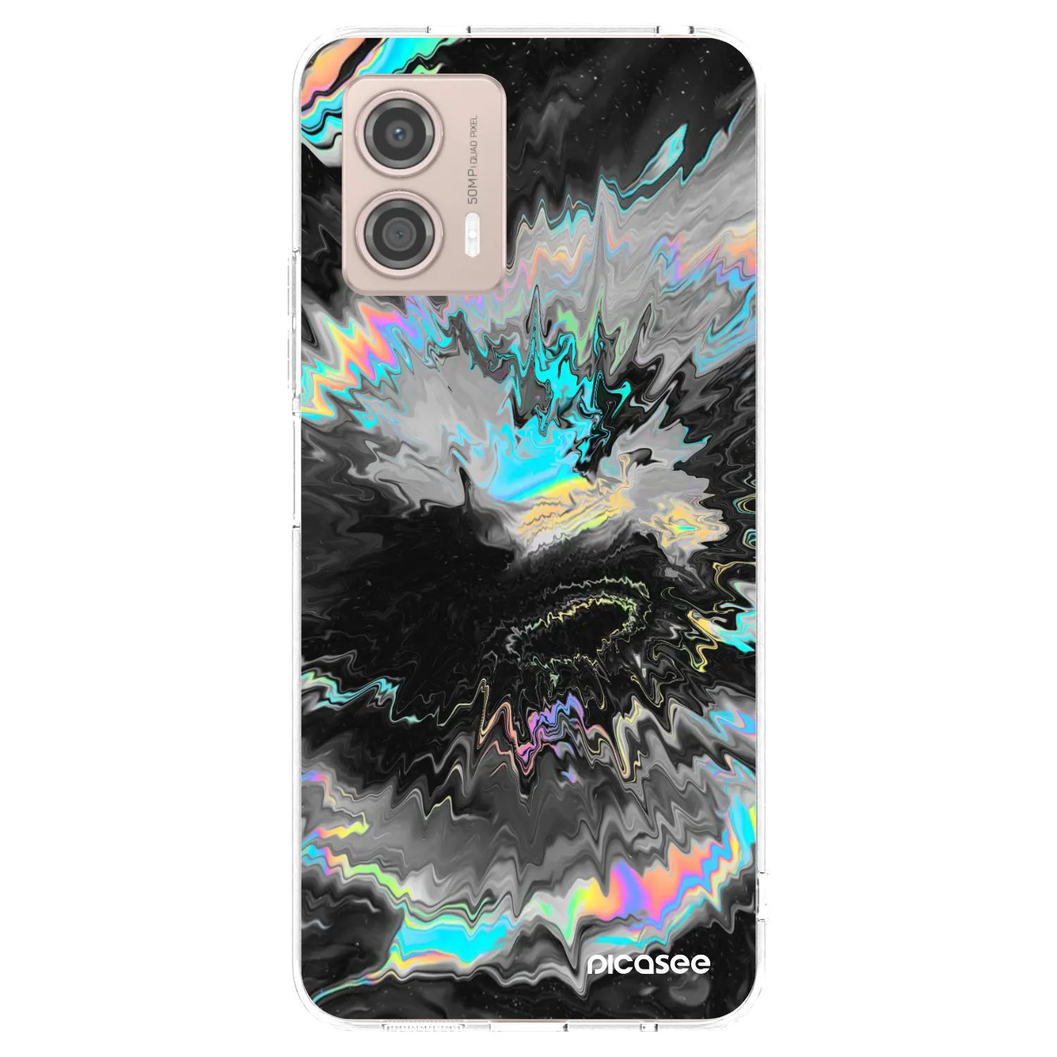Picasee silikonový průhledný obal pro Motorola Moto G53 5G - Magnetic
