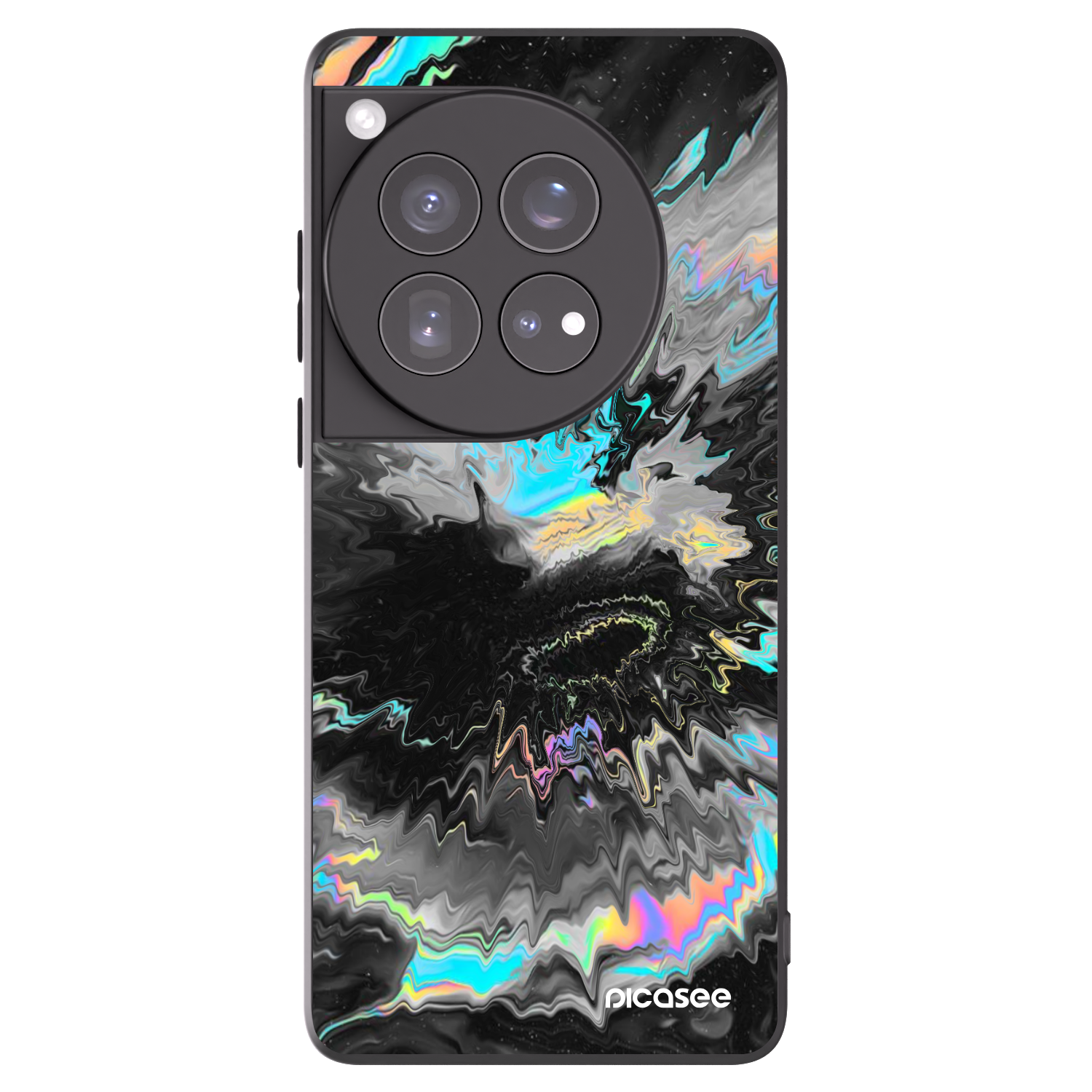 Picasee silikonový černý obal pro OnePlus 12 5G - Magnetic