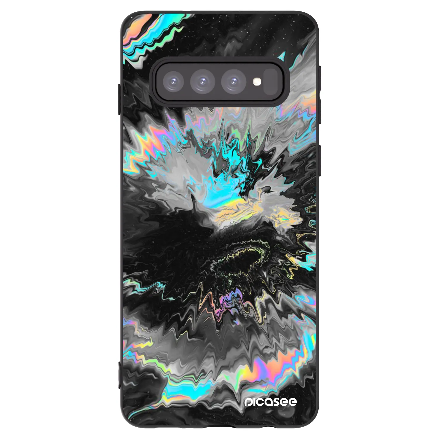 Picasee silikonový černý obal pro Samsung Galaxy S10 G973 - Magnetic
