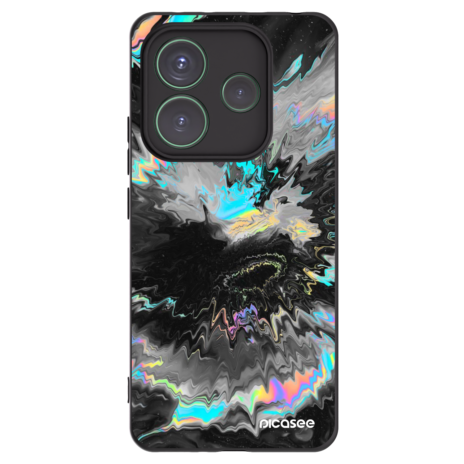 Picasee silikonový černý obal pro Xiaomi Redmi Note 14 5G - Magnetic
