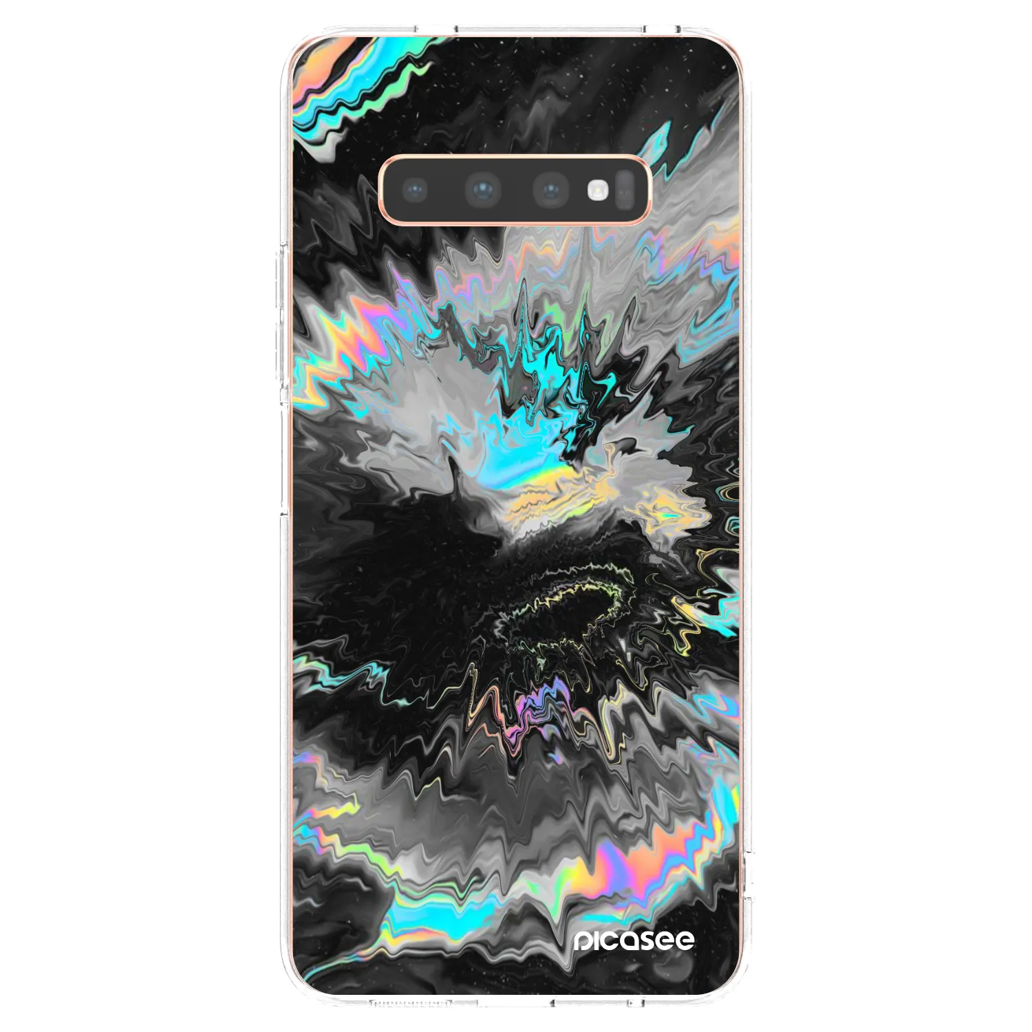 Picasee silikonový průhledný obal pro Samsung Galaxy S10 Plus G975 - Magnetic
