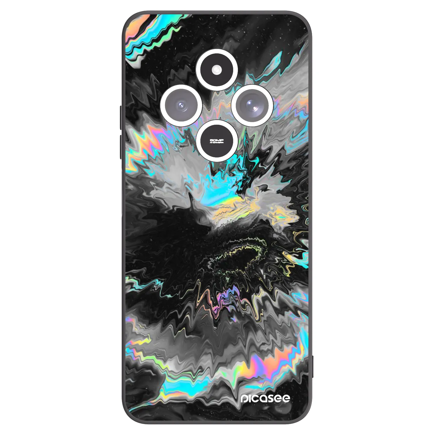Picasee silikonový černý obal pro Xiaomi Redmi 14C - Magnetic