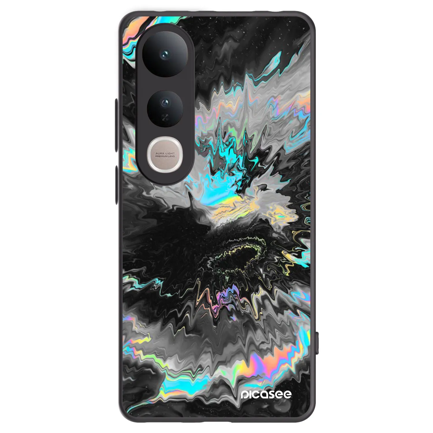 Picasee silikonový černý obal pro Vivo V50 Lite 5G - Magnetic
