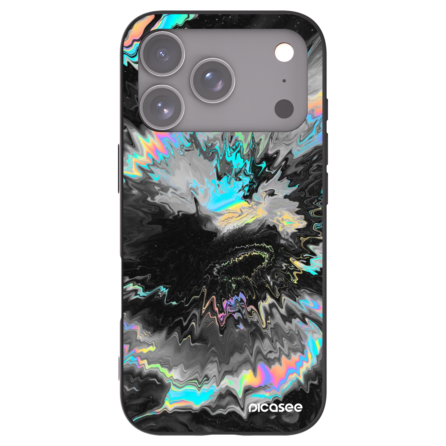 Picasee silikonový černý obal pro Apple iPhone 17 Pro - Magnetic