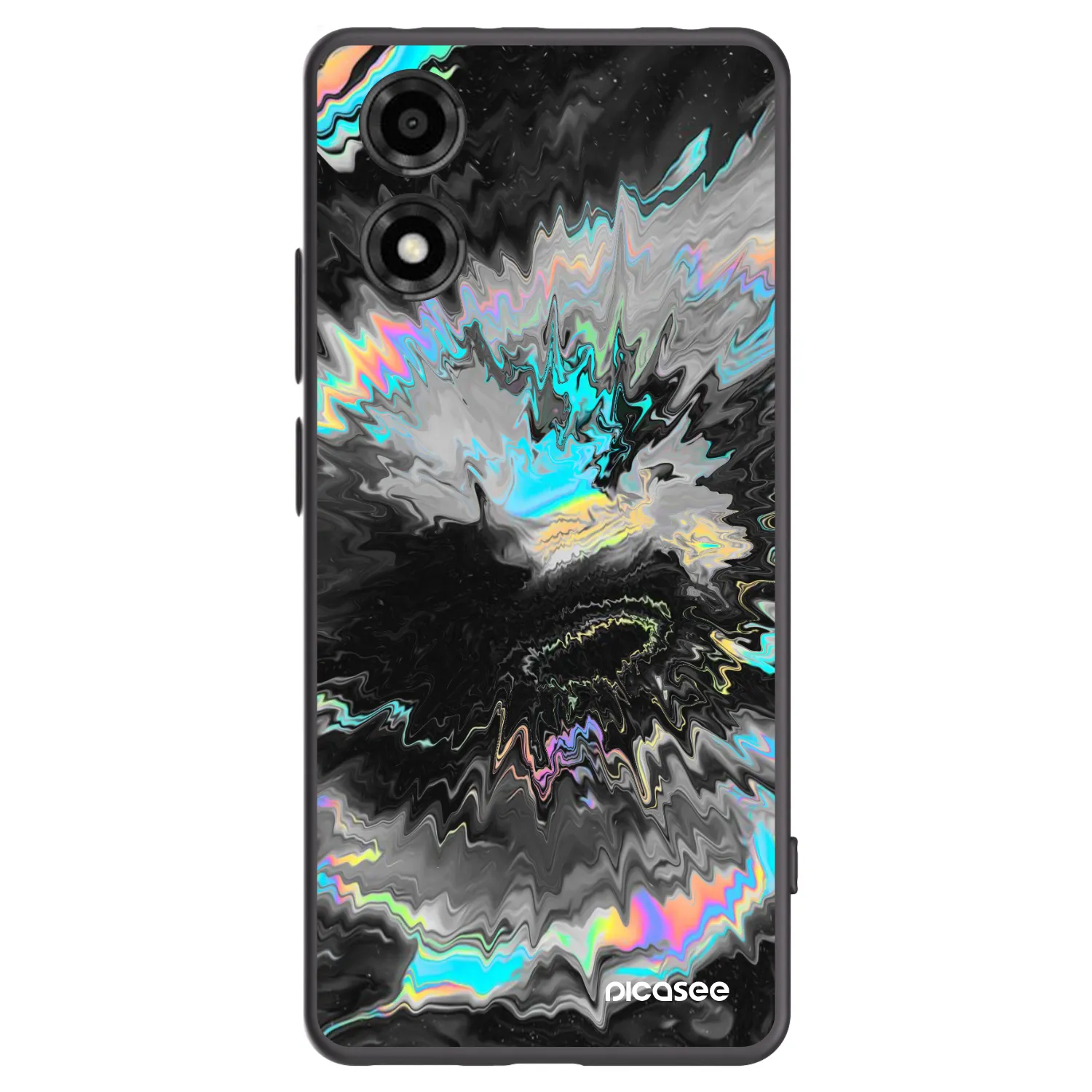 Picasee silikonový černý obal pro Motorola Moto E14 - Magnetic