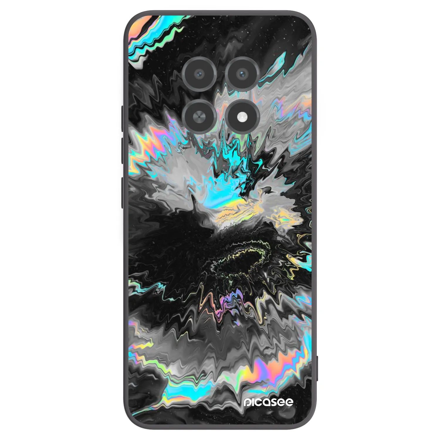 Picasee silikonový černý obal pro Realme 12X - Magnetic
