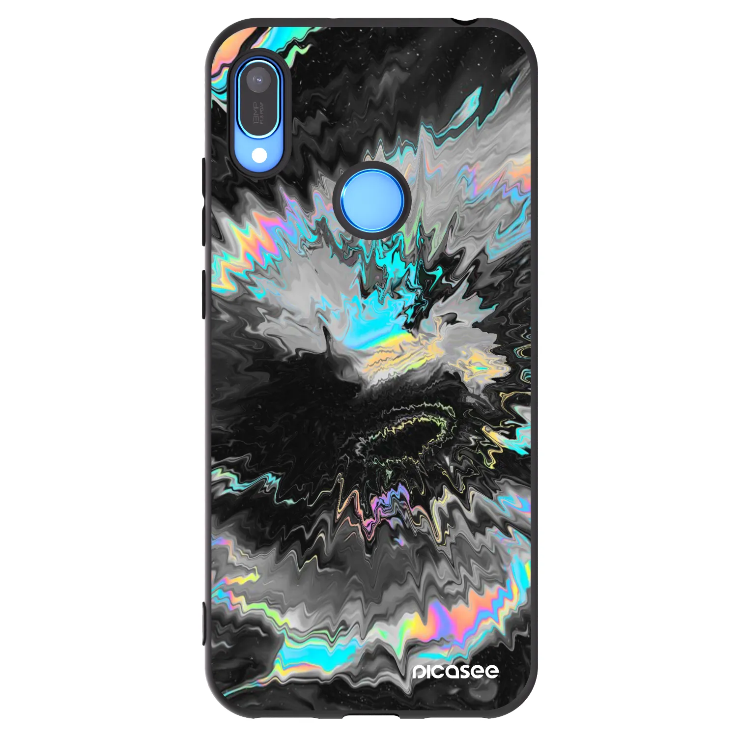 Picasee silikonový černý obal pro Huawei Y6 2019 - Magnetic