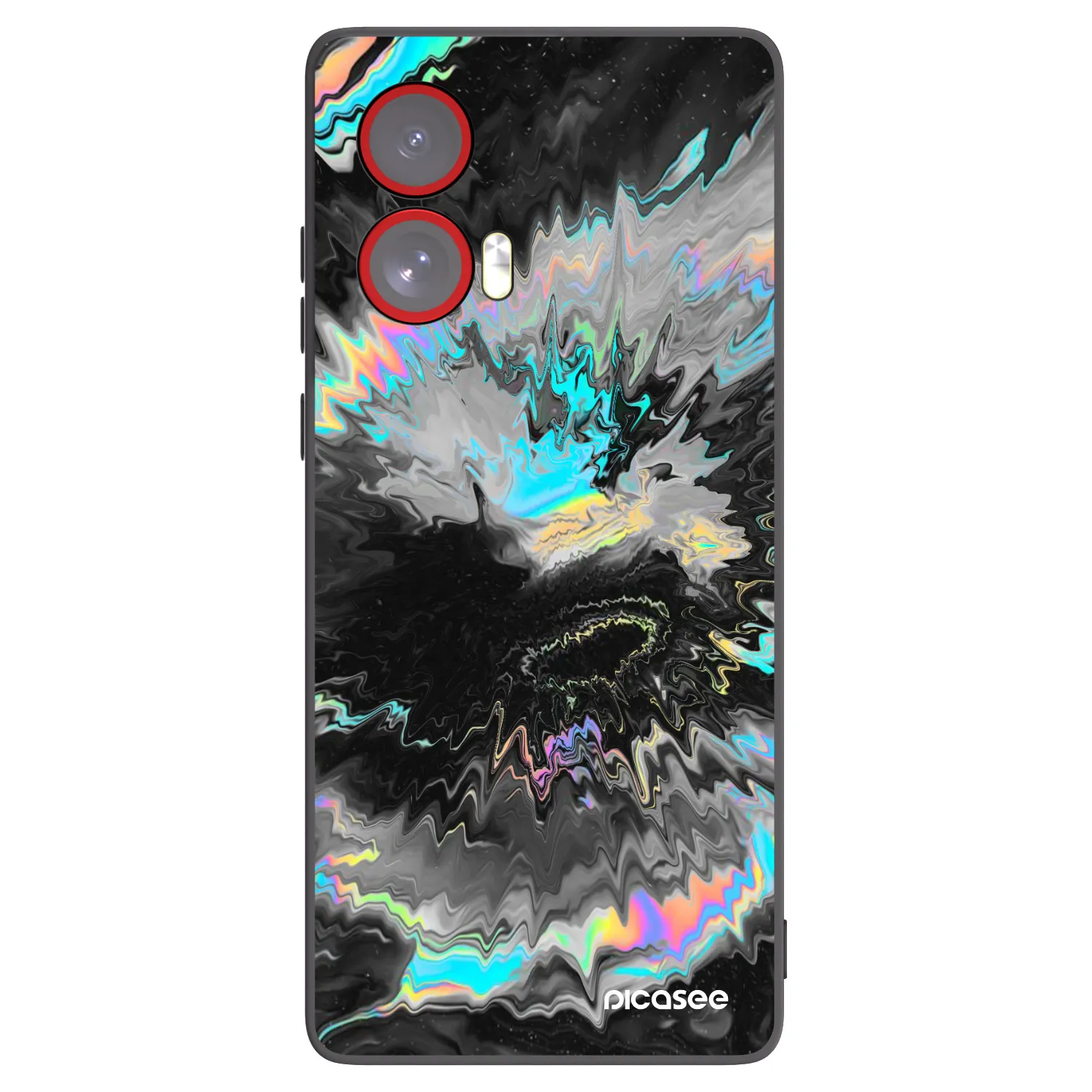 Picasee silikonový černý obal pro Motorola Edge 50 Fusion - Magnetic