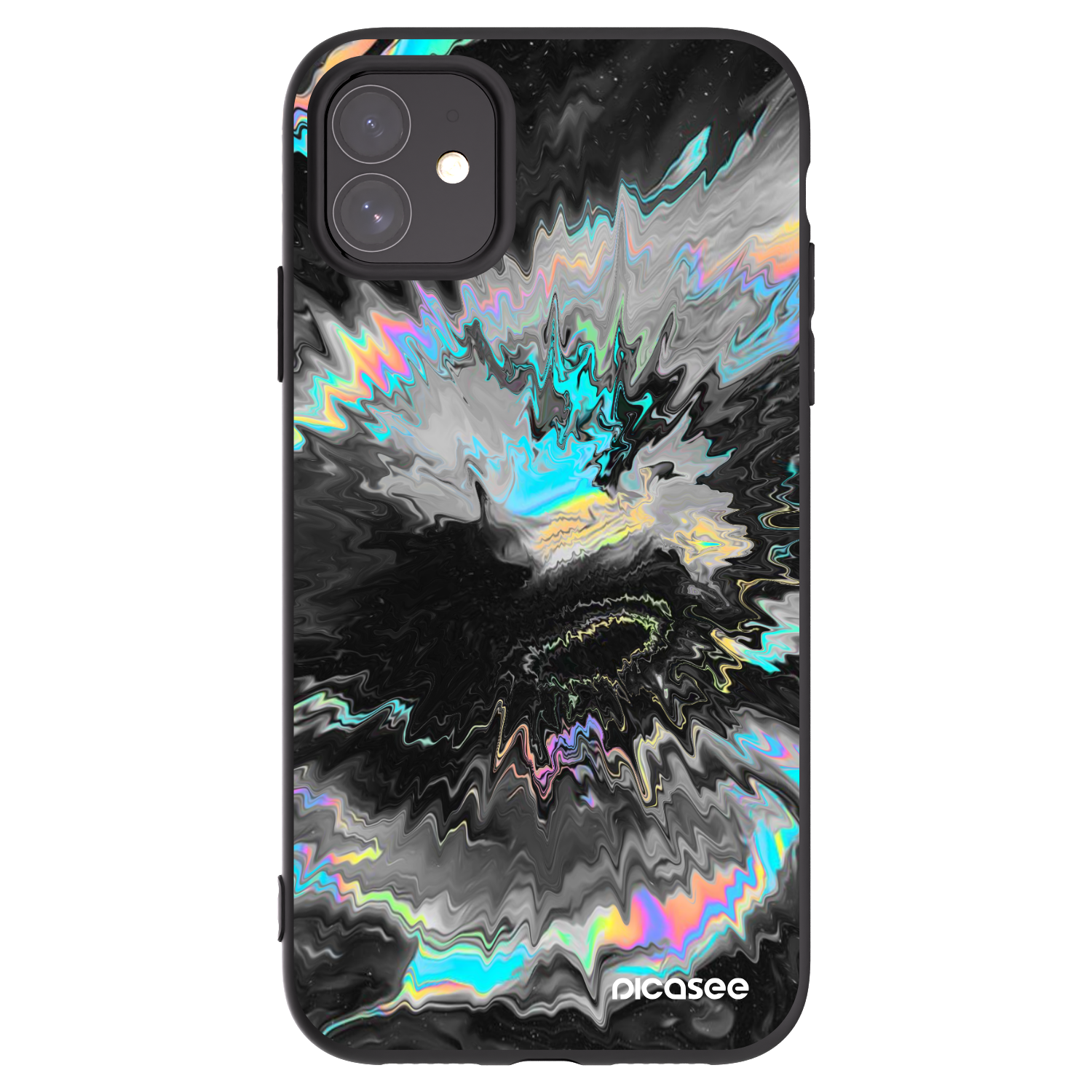 Picasee silikonový černý obal pro Apple iPhone 11 - Magnetic