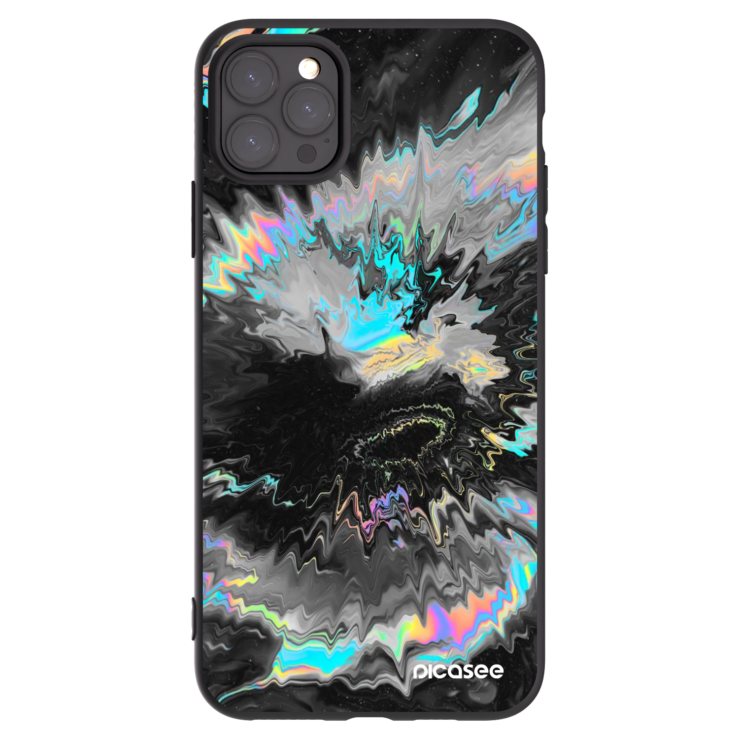 Picasee silikonový černý obal pro Apple iPhone 11 Pro Max - Magnetic