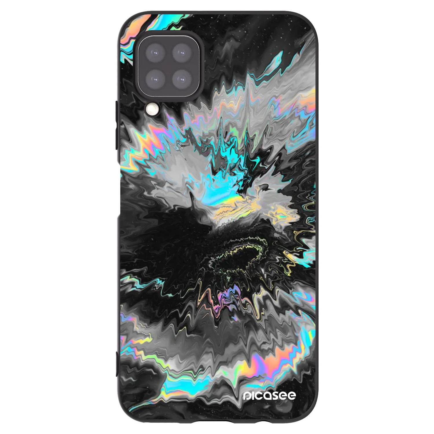 Picasee silikonový černý obal pro Huawei P40 Lite - Magnetic