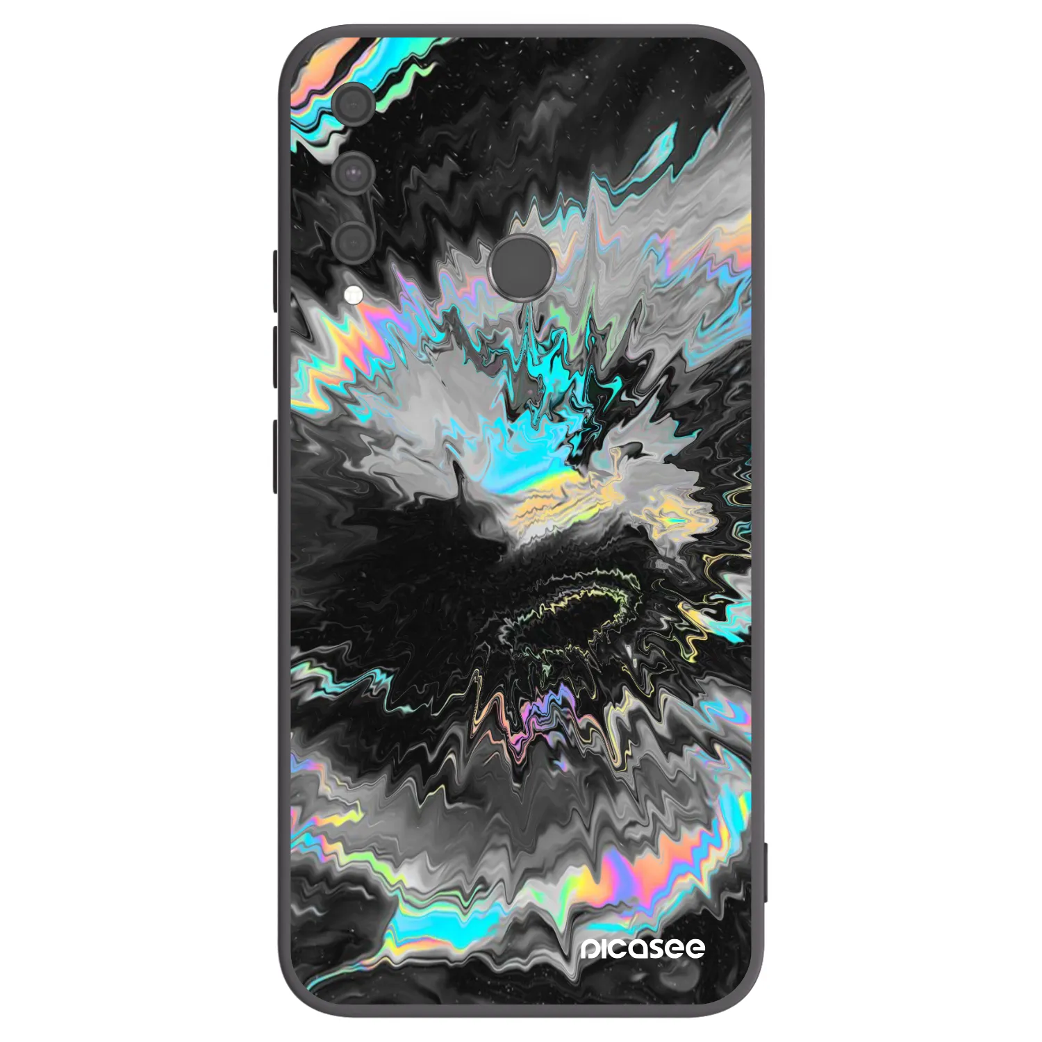 Picasee silikonový černý obal pro Huawei P40 Lite E - Magnetic