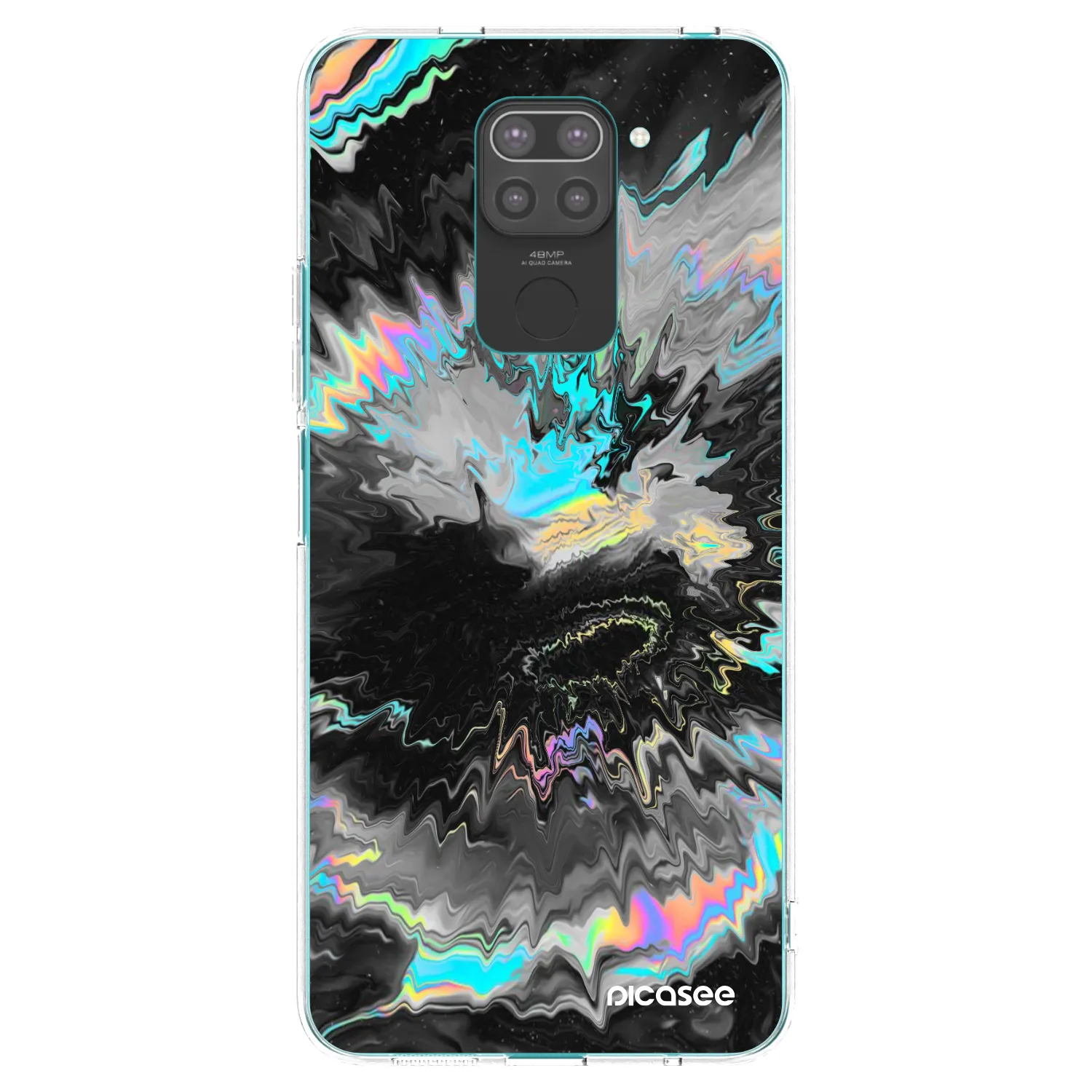 Picasee silikonový černý obal pro Xiaomi Redmi Note 9 - Magnetic
