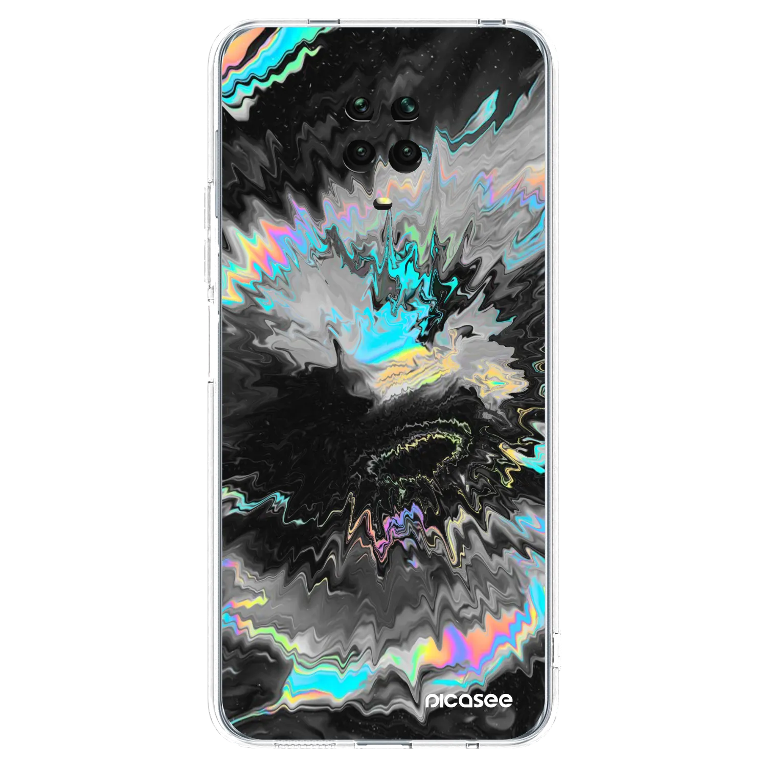 Picasee silikonový průhledný obal pro Xiaomi Redmi Note 9S - Magnetic