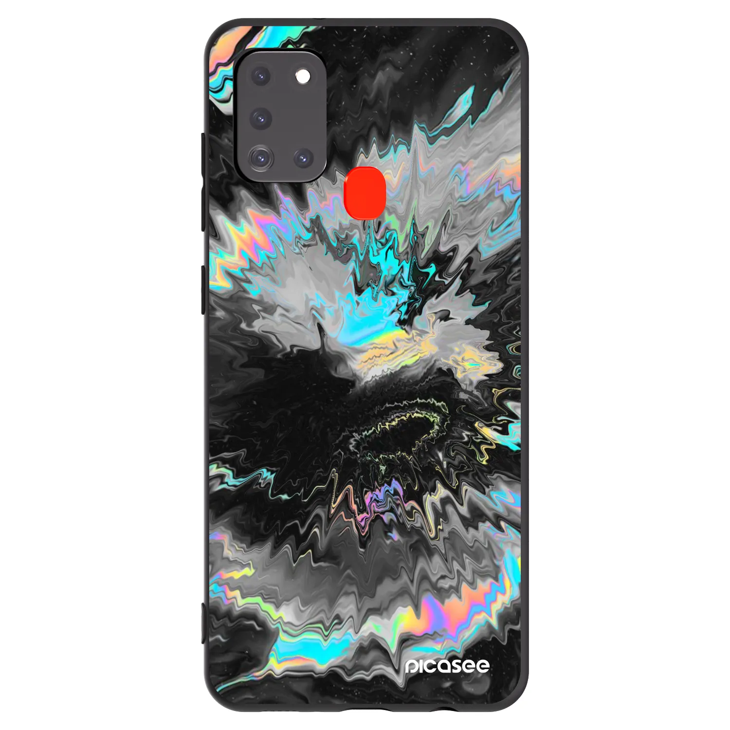 Picasee silikonový černý obal pro Samsung Galaxy A21s - Magnetic