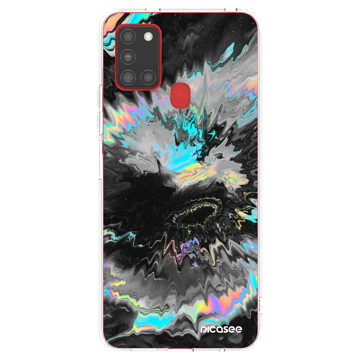 Picasee silikonový průhledný obal pro Samsung Galaxy A21s - Magnetic