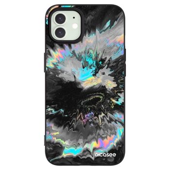 Picasee silikonový černý obal pro Apple iPhone 12 - Magnetic