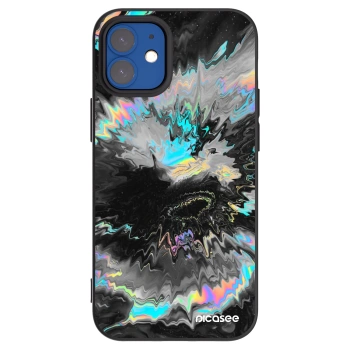 Picasee silikonový černý obal pro Apple iPhone 12 mini - Magnetic