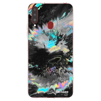 Picasee silikonový průhledný obal pro Samsung Galaxy A20s - Magnetic