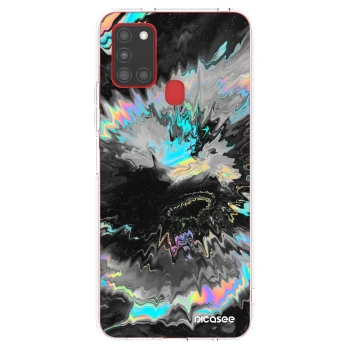 Picasee silikonový průhledný obal pro Samsung Galaxy A21s - Magnetic