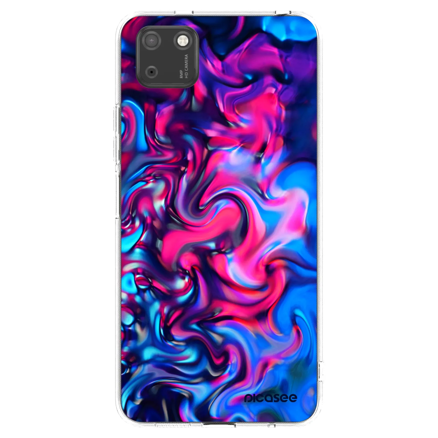 Picasee silikonový průhledný obal pro Huawei Y5P - Redlight