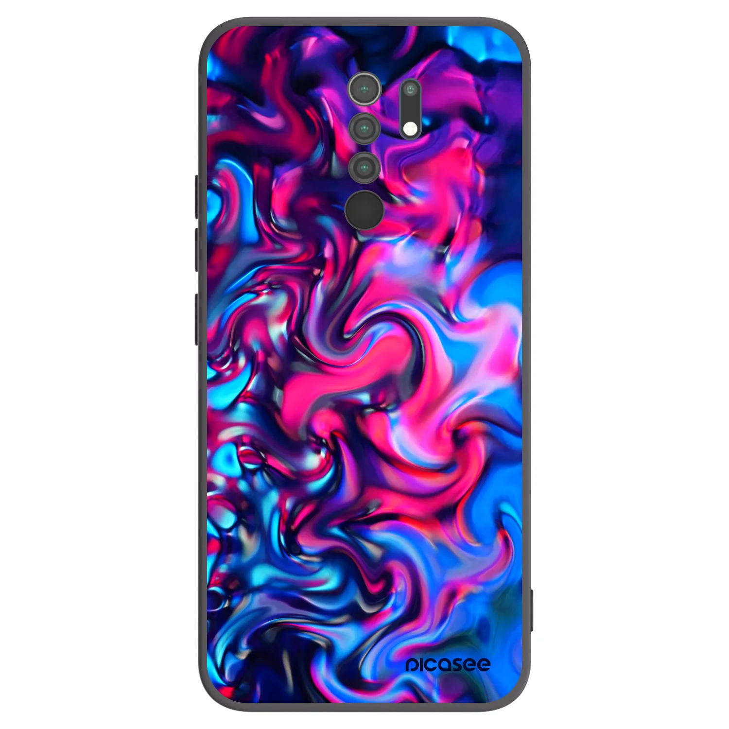 Picasee silikonový černý obal pro Xiaomi Redmi 9 - Redlight