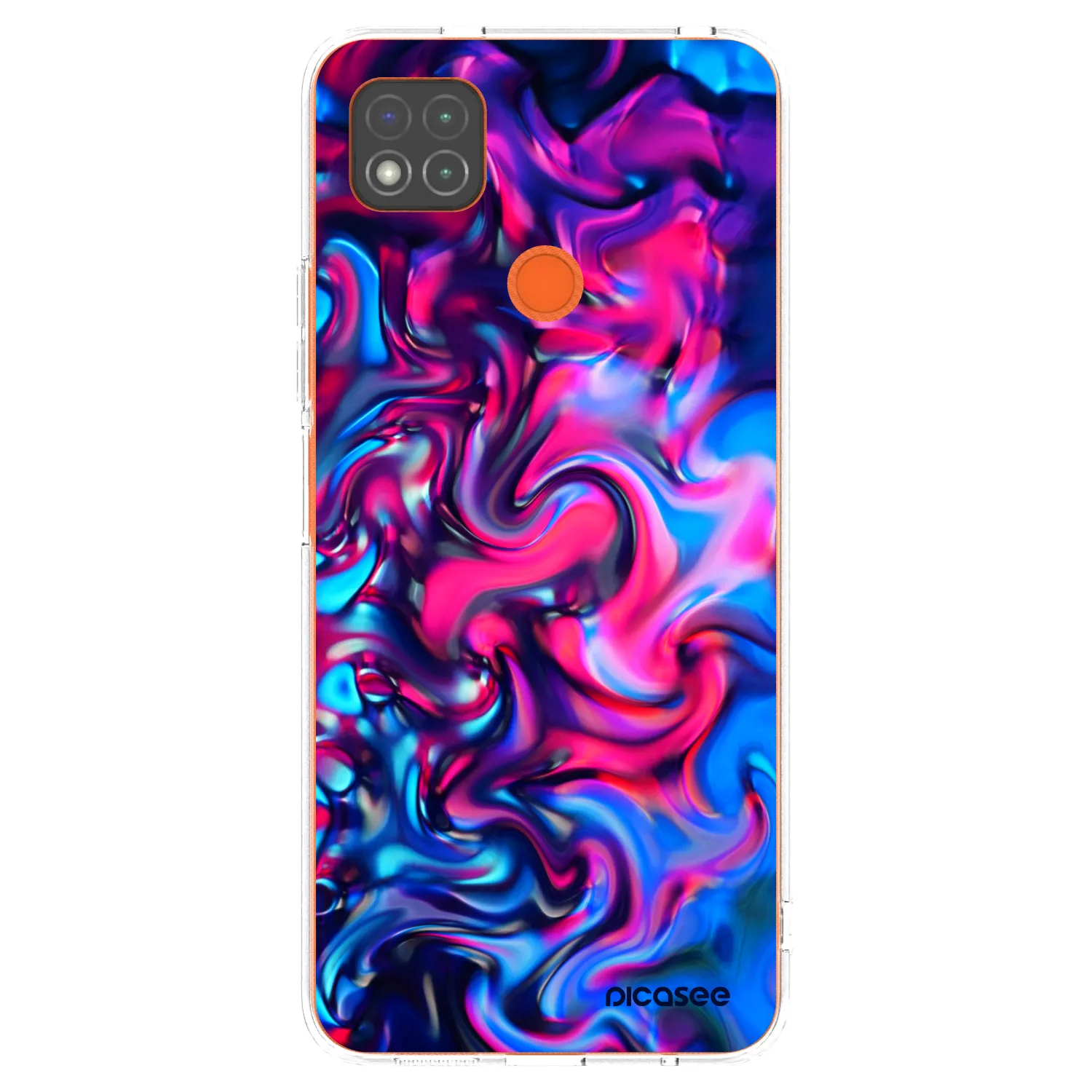 Picasee silikonový průhledný obal pro Xiaomi Redmi 9C - Redlight