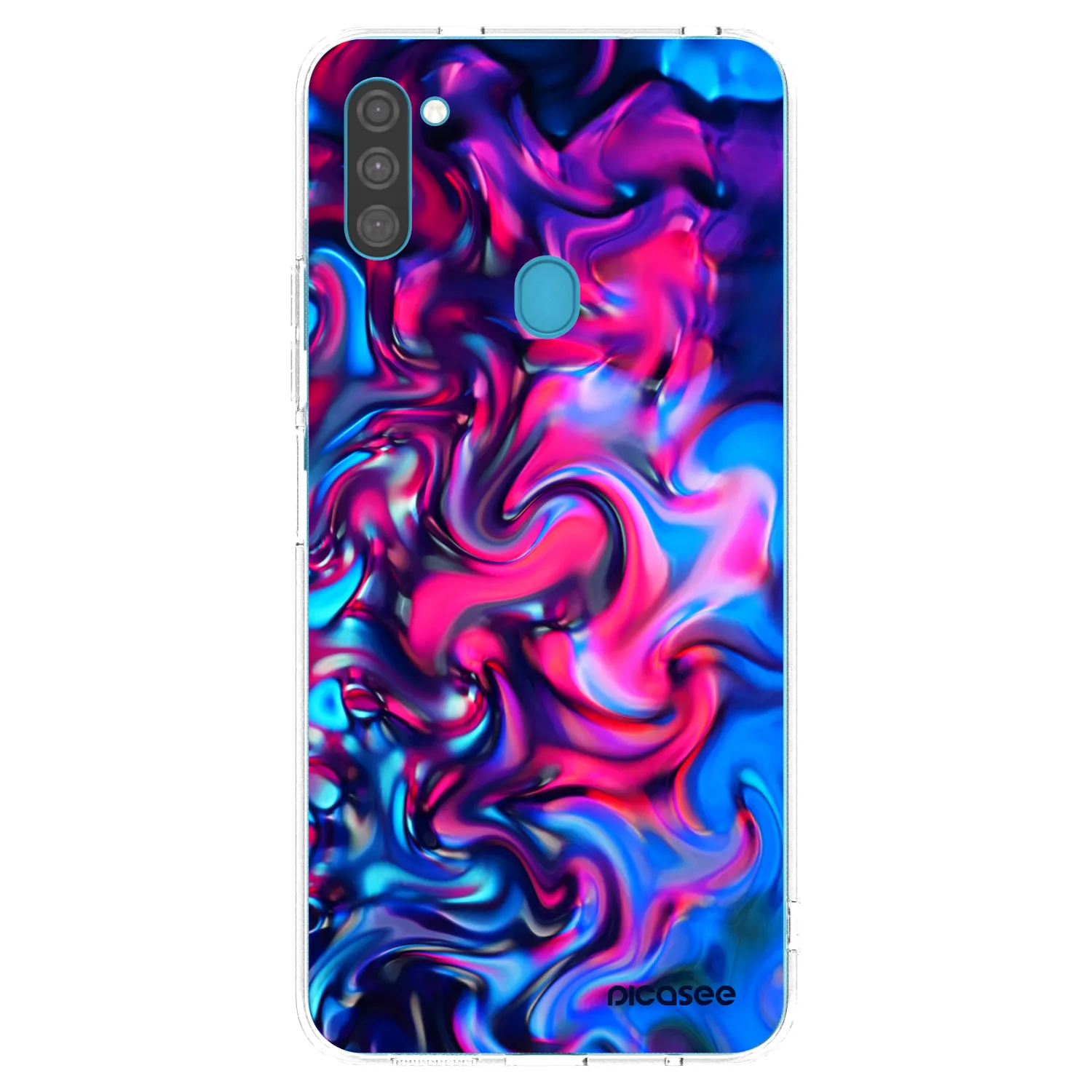 Picasee silikonový průhledný obal pro Samsung Galaxy M11 - Redlight