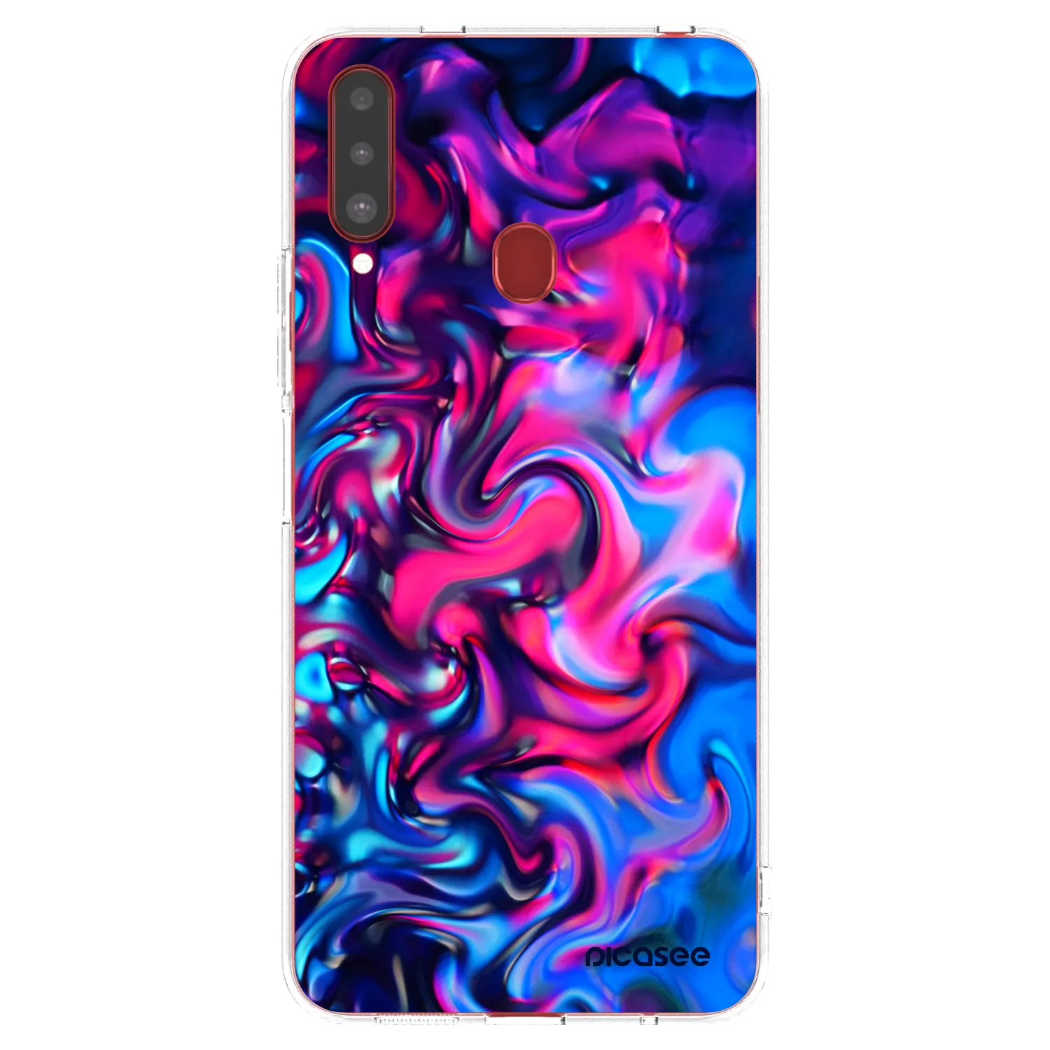 Picasee silikonový průhledný obal pro Samsung Galaxy A20s - Redlight