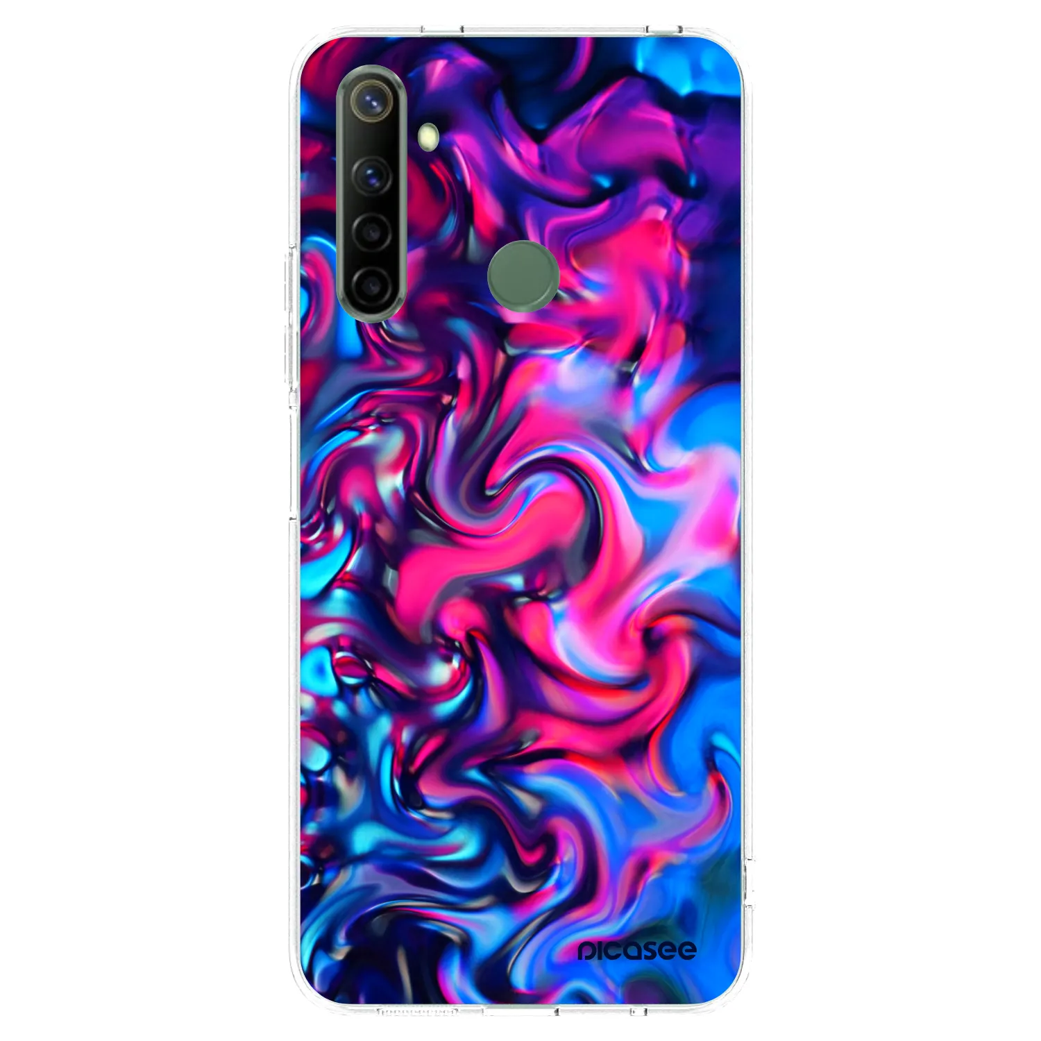 Picasee silikonový průhledný obal pro Realme 6i - Redlight