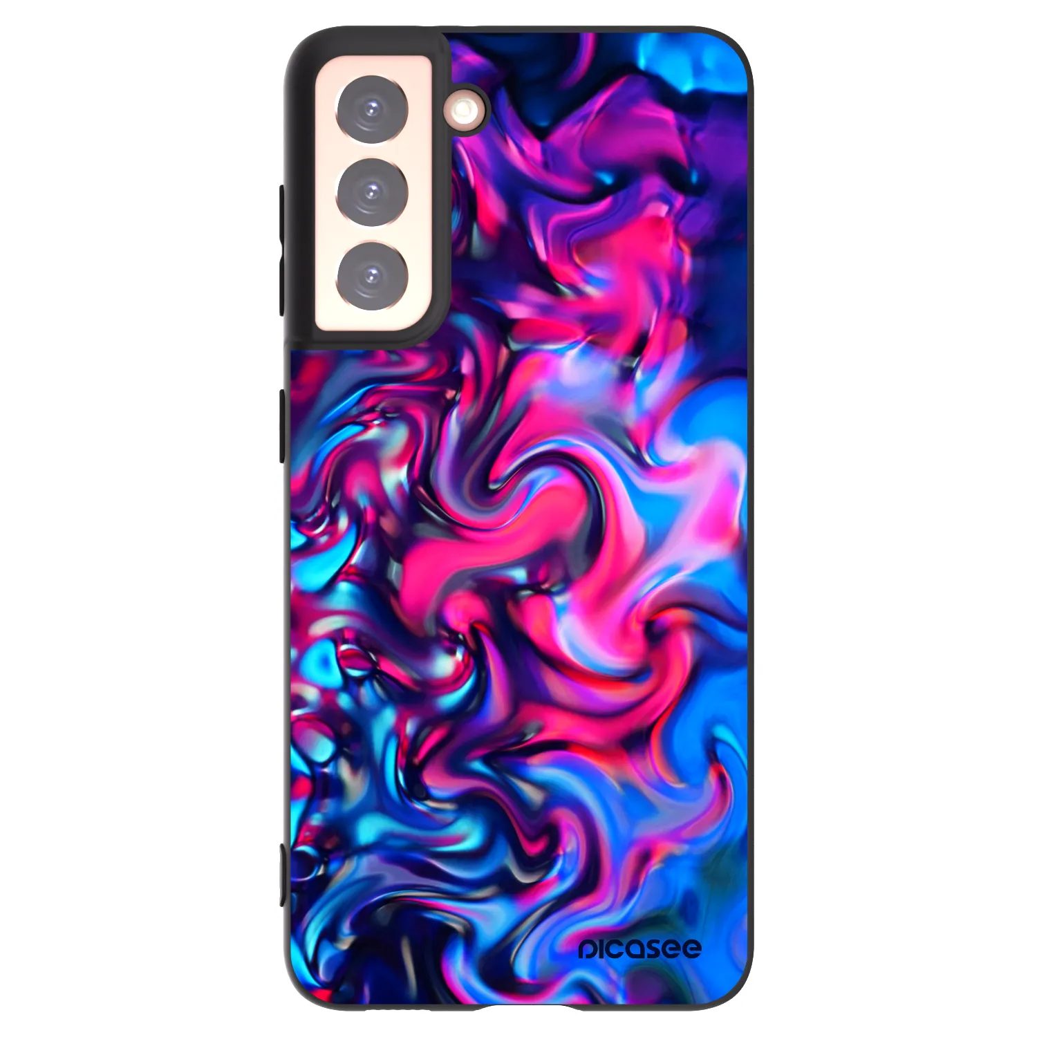 Picasee silikonový černý obal pro Samsung Galaxy S21 5G G991B - Redlight