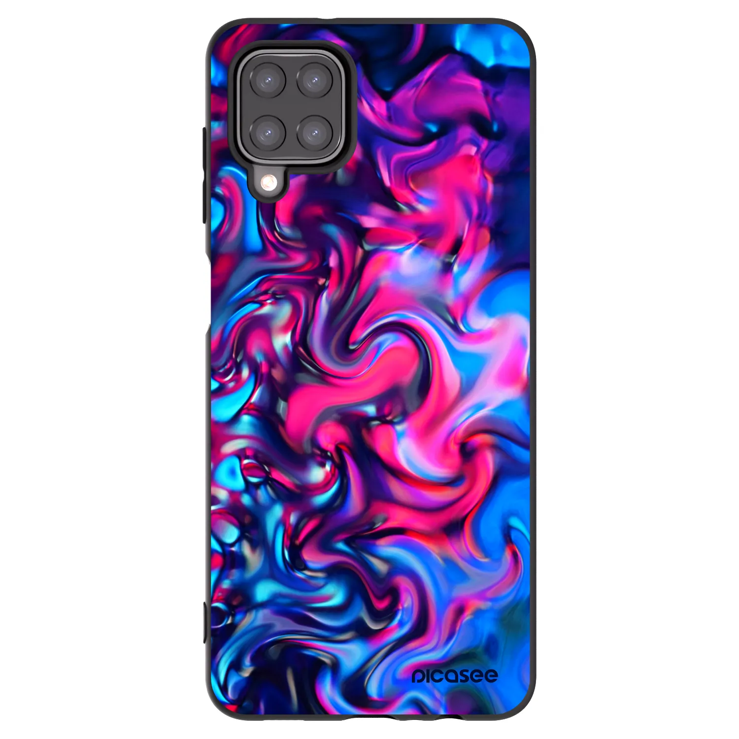 Picasee silikonový černý obal pro Samsung Galaxy A12 A125F - Redlight