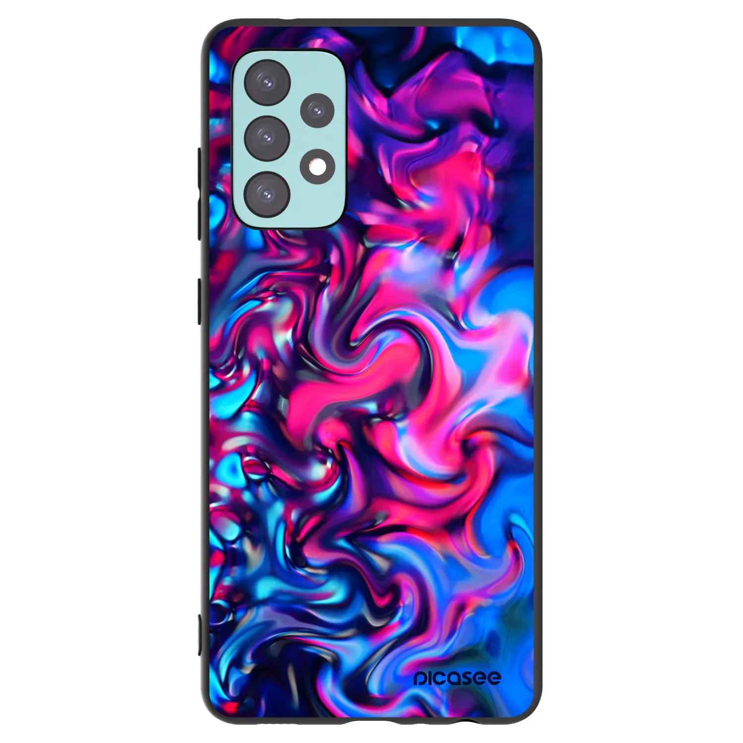 Picasee silikonový černý obal pro Samsung Galaxy A72 A725F - Redlight