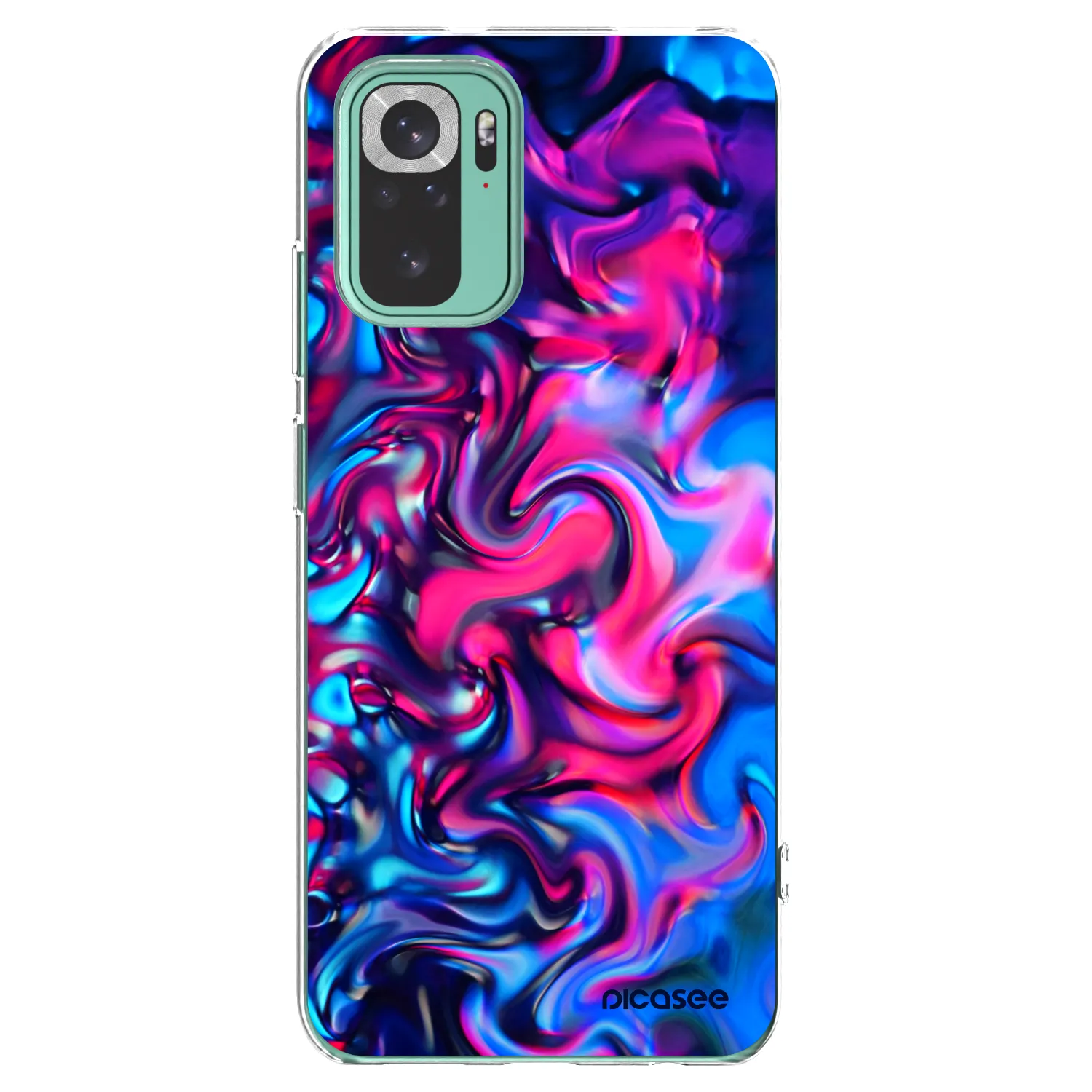 Picasee silikonový průhledný obal pro Xiaomi Redmi Note 10 Pro - Redlight