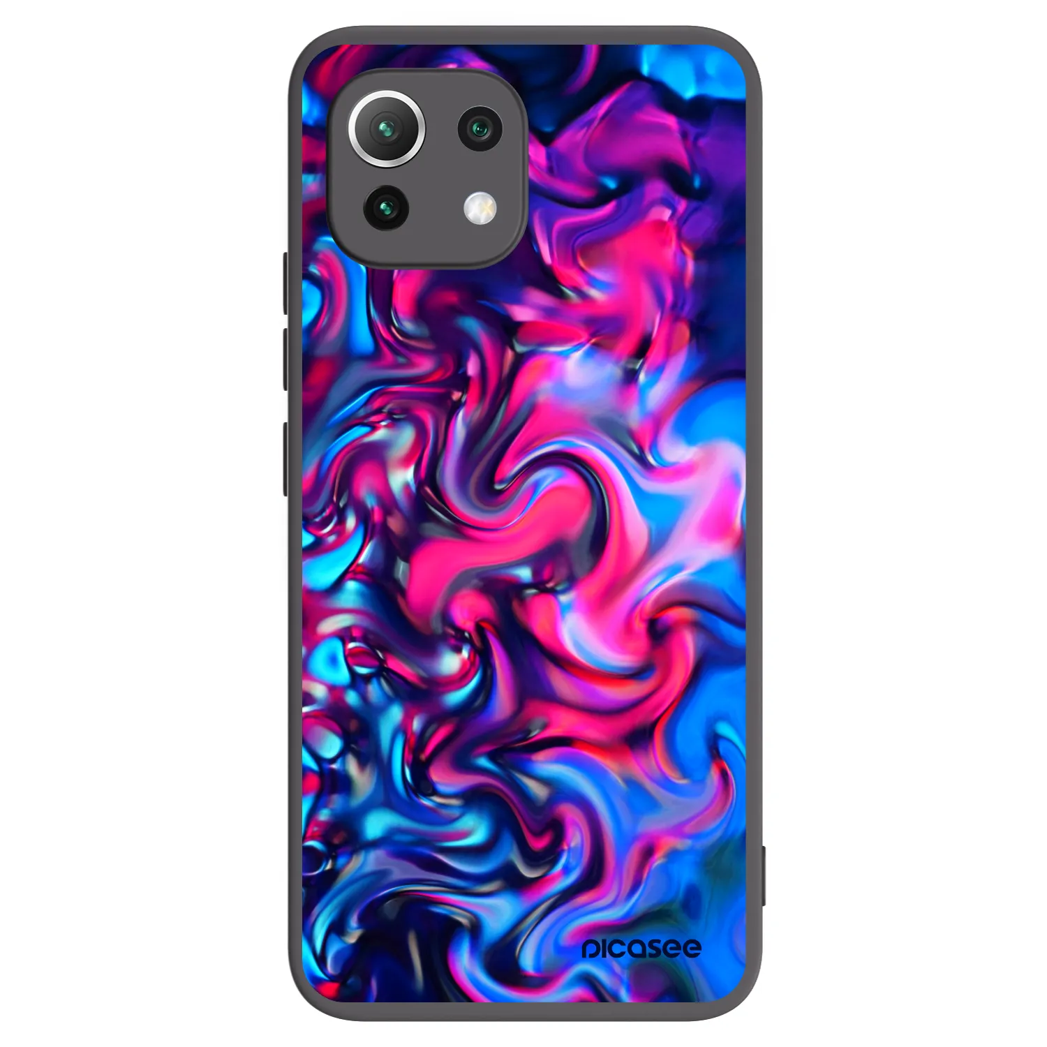 Picasee silikonový černý obal pro Xiaomi Mi 11 Lite - Redlight