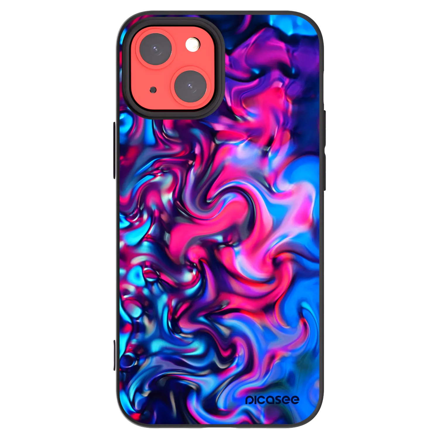 Picasee silikonový černý obal pro Apple iPhone 13 mini - Redlight