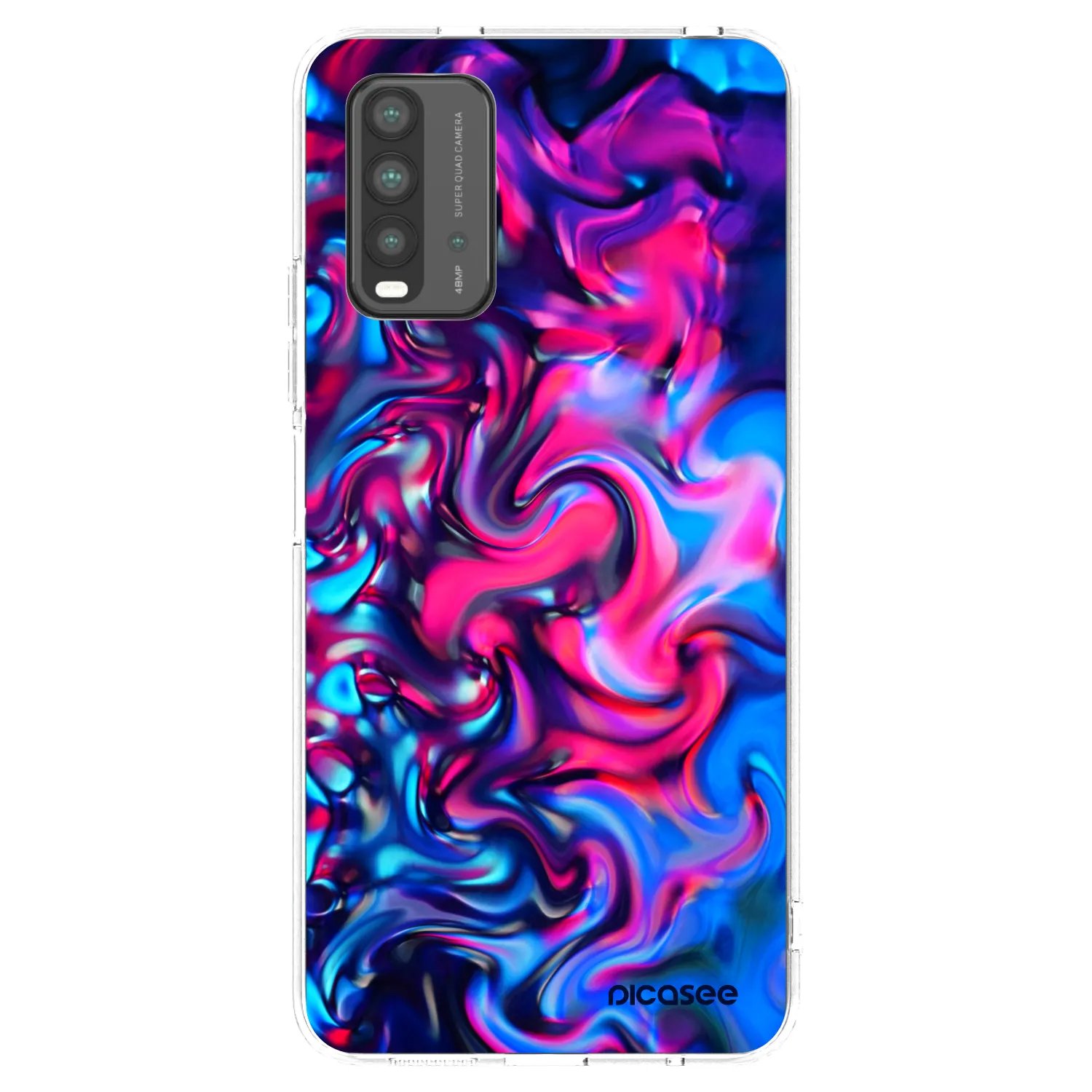 Picasee silikonový průhledný obal pro Xiaomi Redmi 9T - Redlight