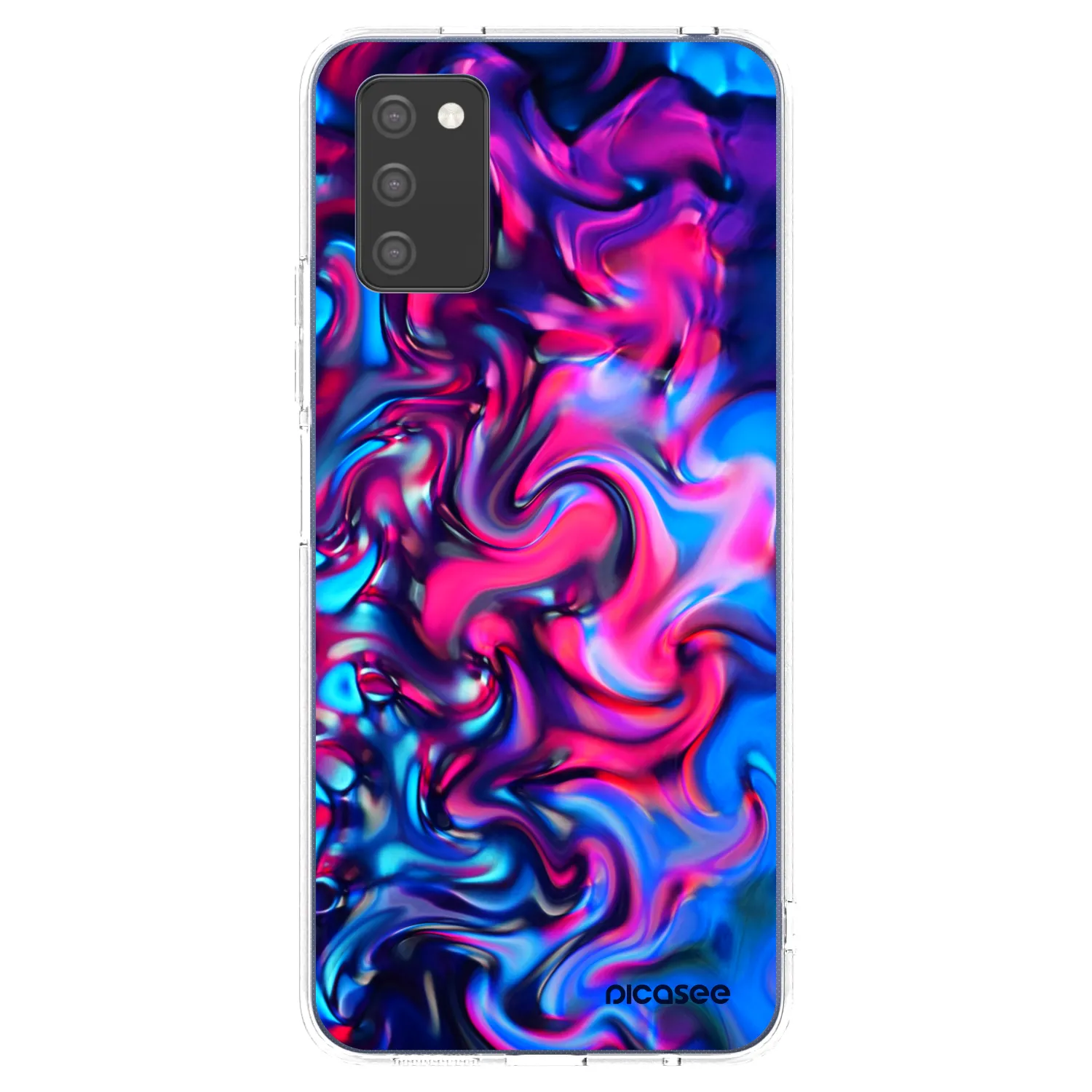 Picasee silikonový průhledný obal pro Samsung Galaxy A02s A025G - Redlight