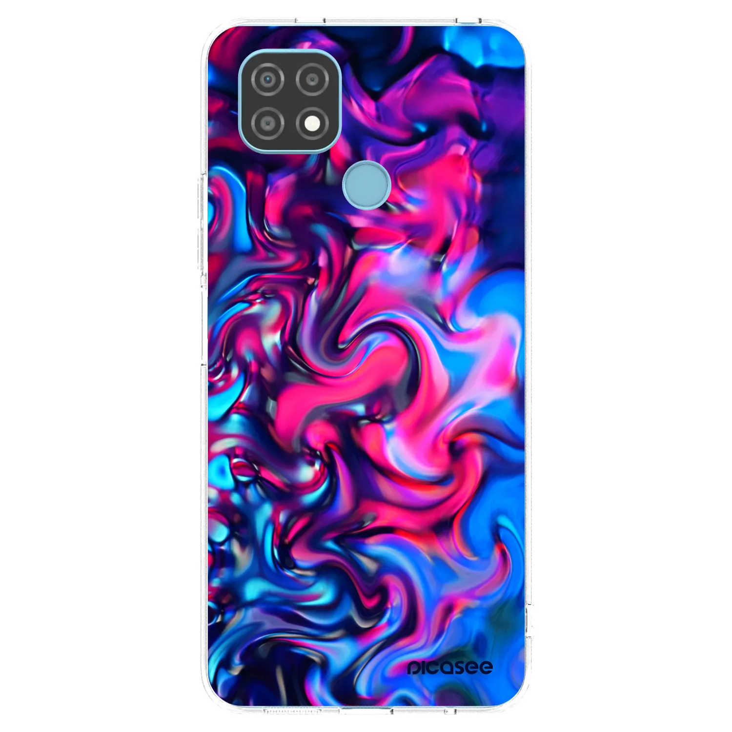 Picasee silikonový průhledný obal pro Realme C21 - Redlight