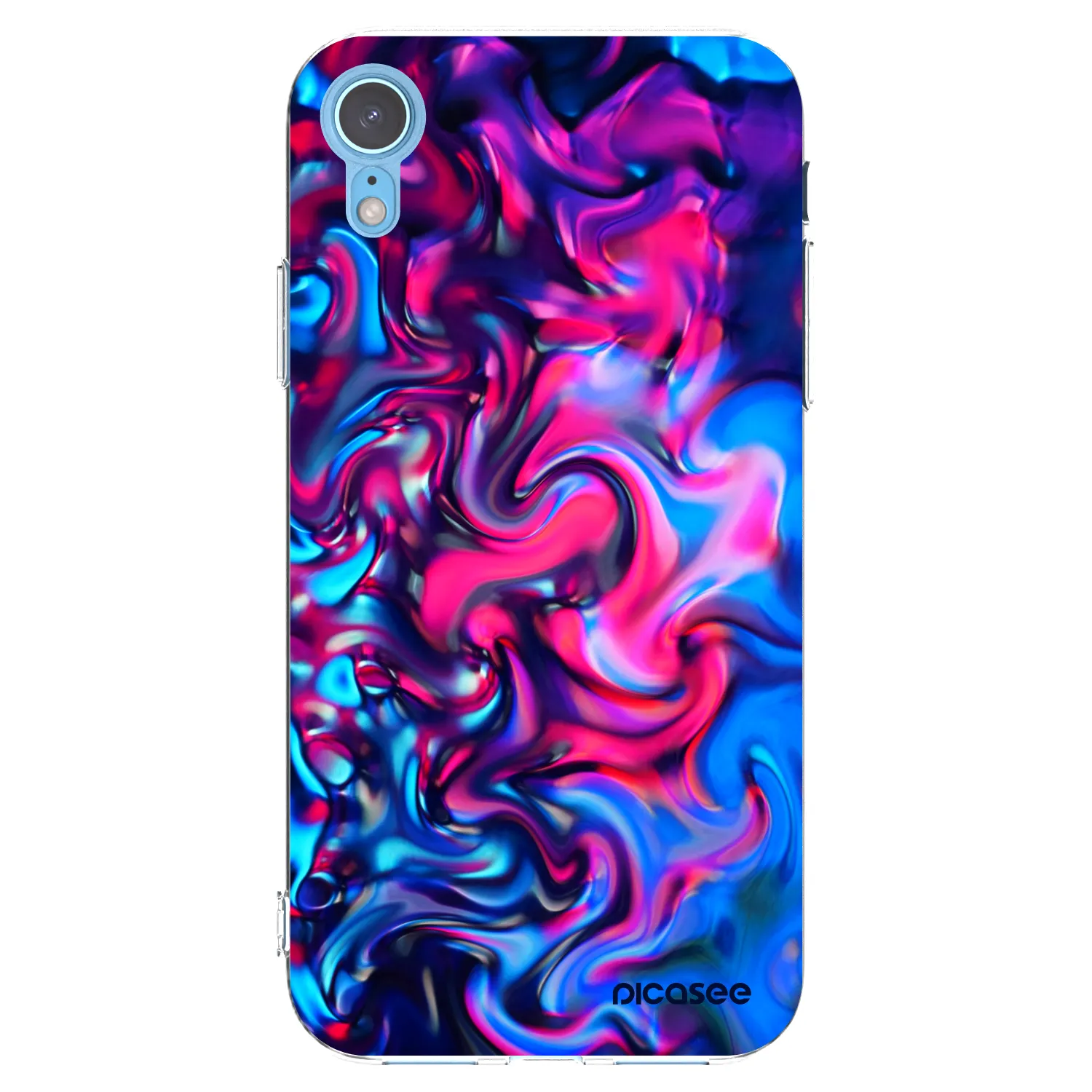 Picasee silikonový průhledný obal pro Apple iPhone XR - Redlight