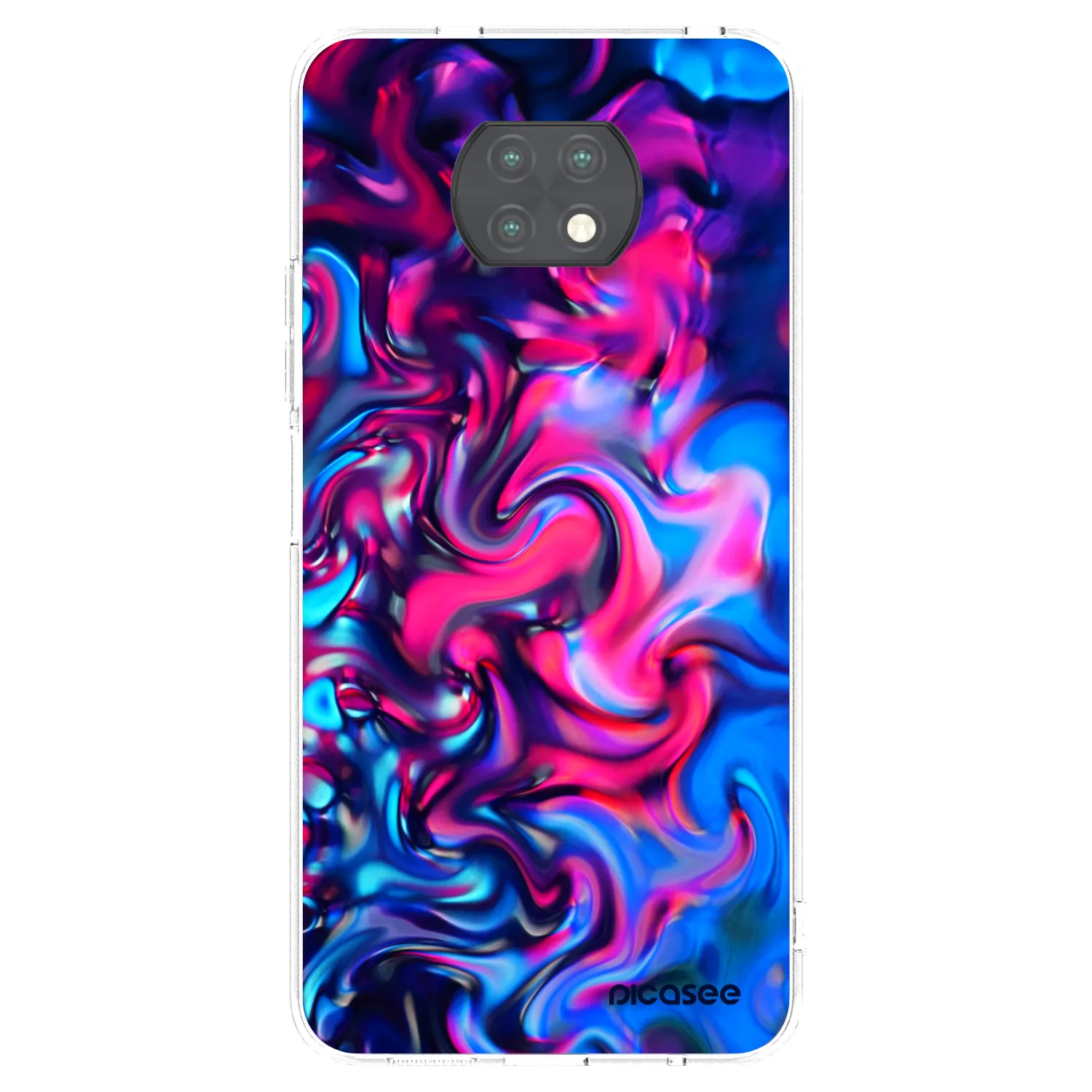 Picasee silikonový průhledný obal pro Xiaomi Redmi Note 9T - Redlight