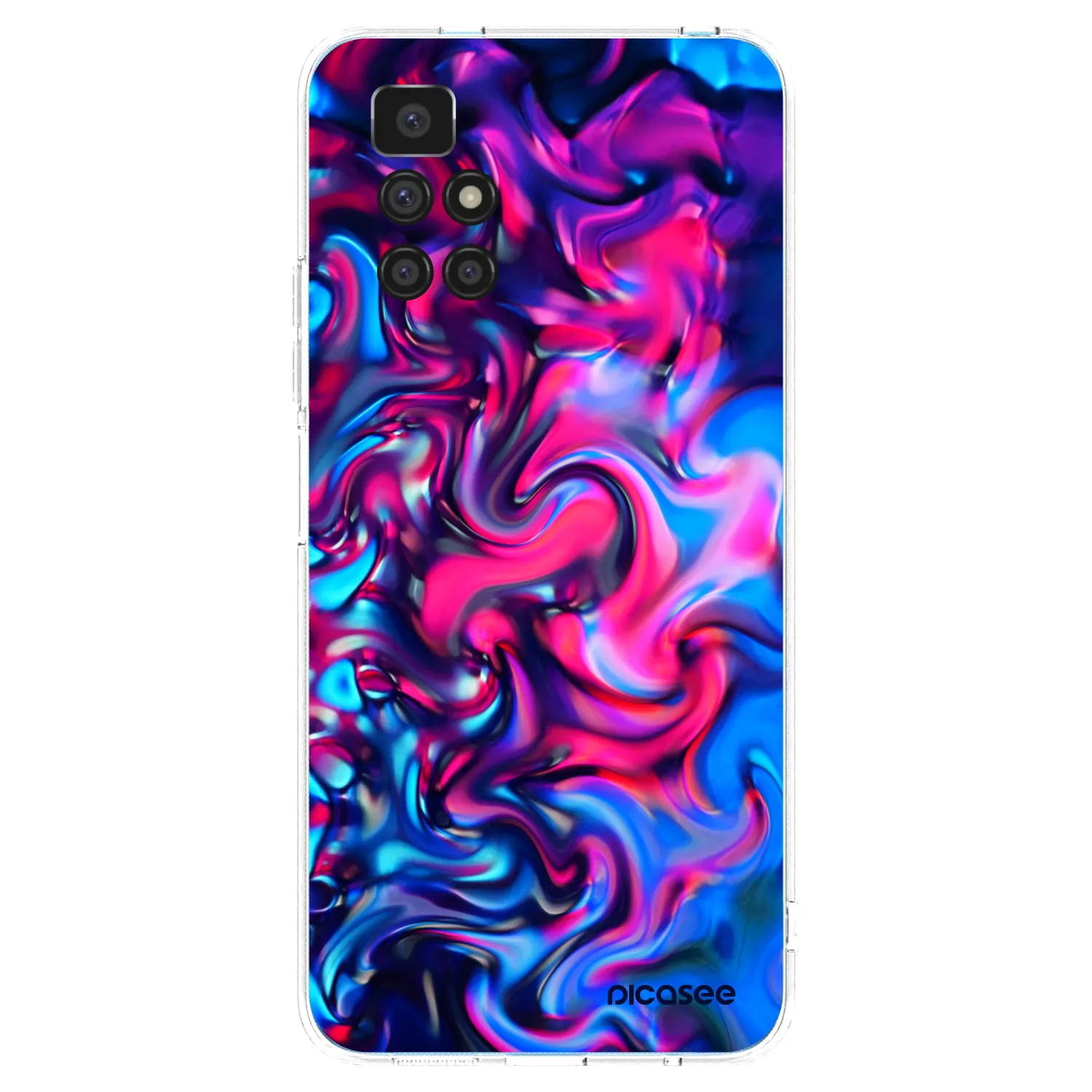 Picasee silikonový průhledný obal pro Xiaomi Redmi 10 - Redlight