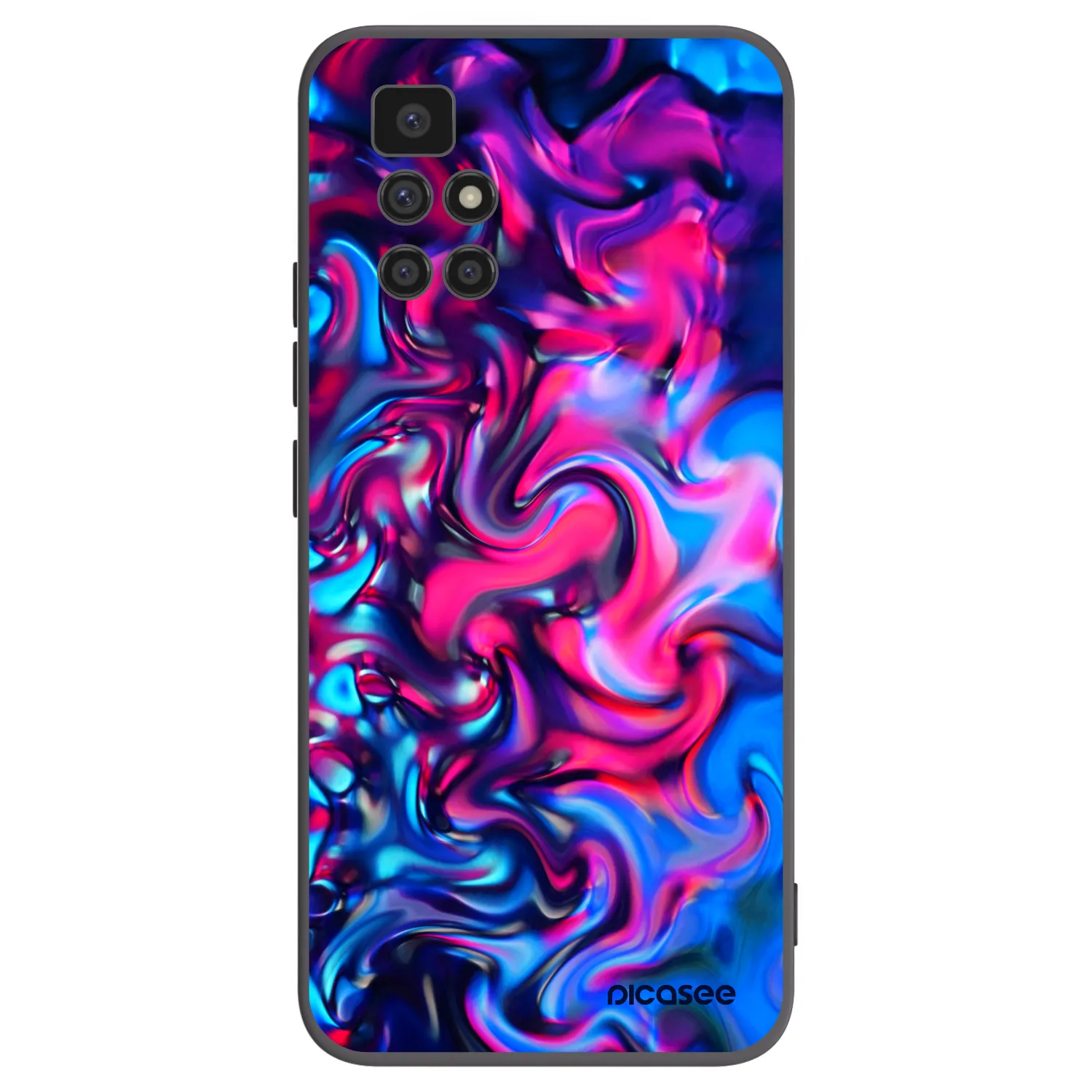 Picasee silikonový černý obal pro Xiaomi Redmi 10 - Redlight