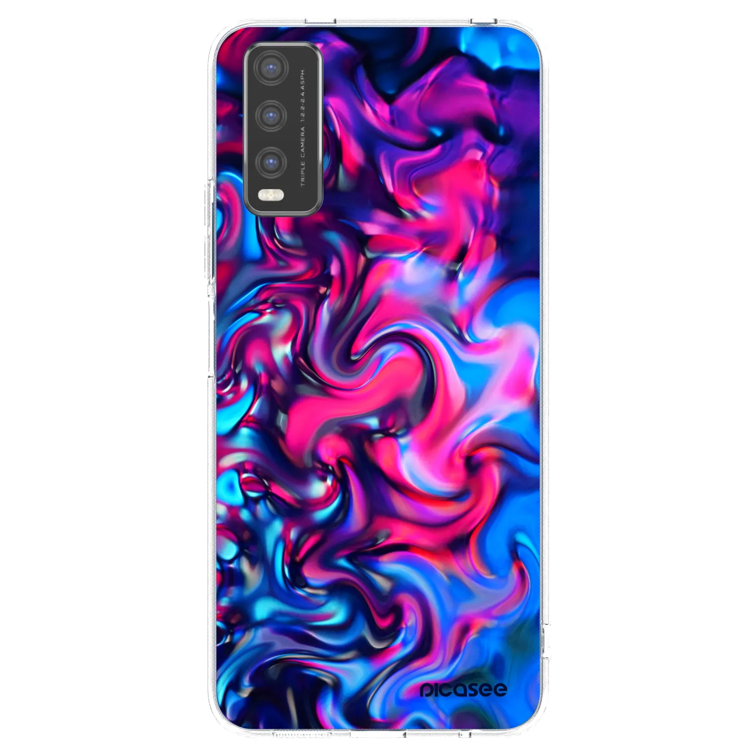 Picasee silikonový průhledný obal pro Vivo Y20s - Redlight