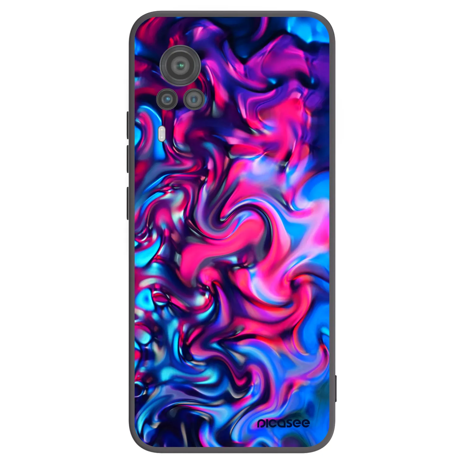 Picasee silikonový černý obal pro Vivo X60 Pro 5G - Redlight
