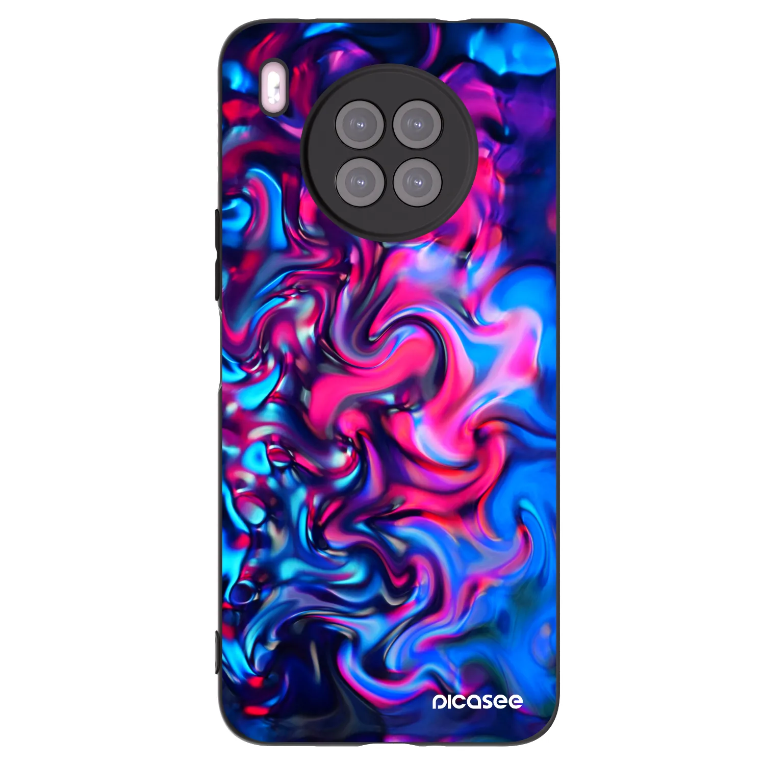 Picasee silikonový černý obal pro Huawei Nova 8i - Redlight