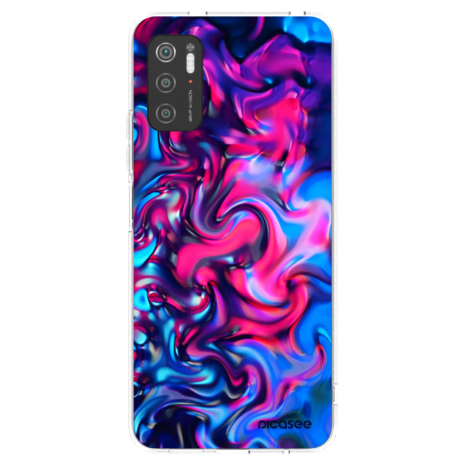 Picasee silikonový průhledný obal pro Xiaomi Poco M3 Pro 5G - Redlight