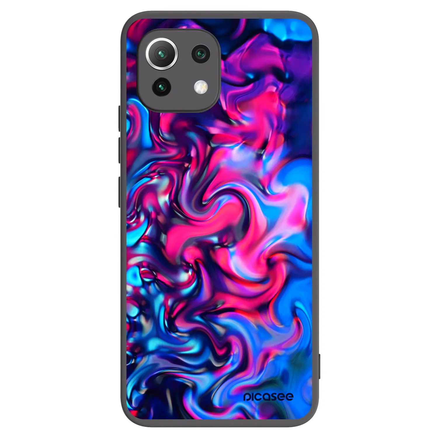 Picasee silikonový černý obal pro Xiaomi 11 Lite 5G NE - Redlight