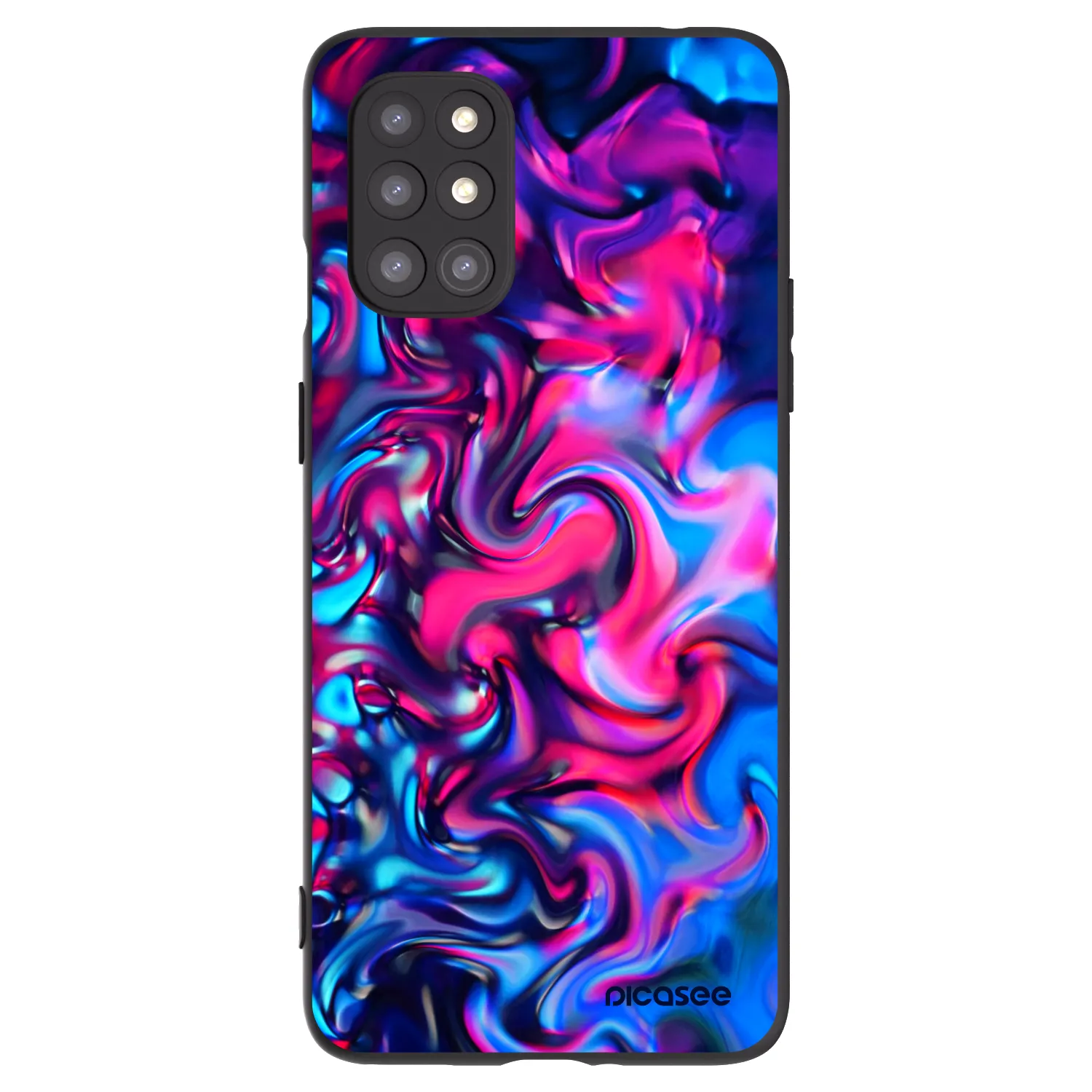 Picasee silikonový černý obal pro OnePlus 8T - Redlight
